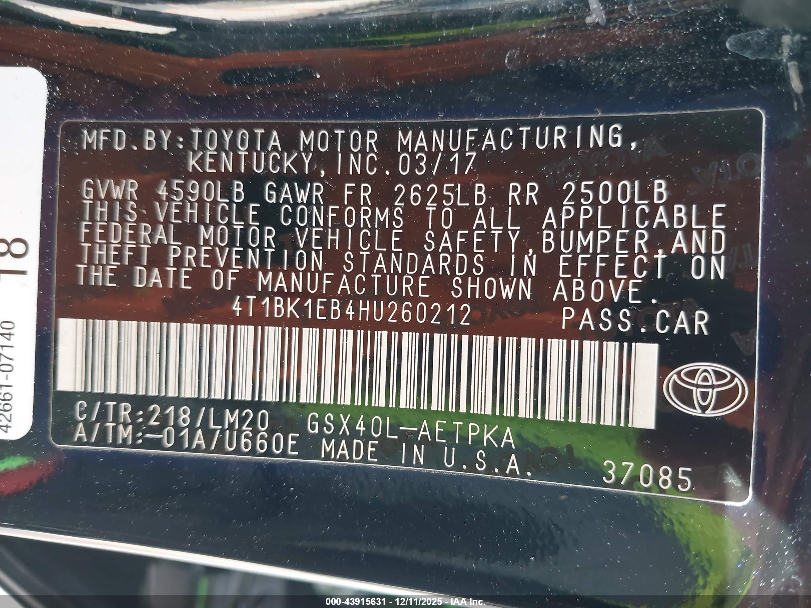 TOYOTA AVALON image 9