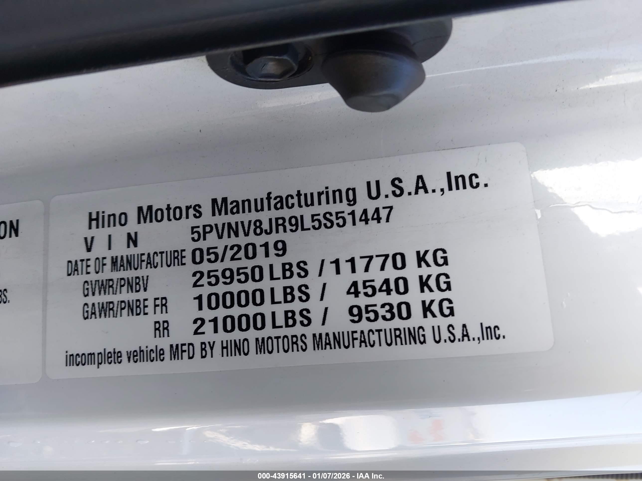 HINO 268/338 image 9