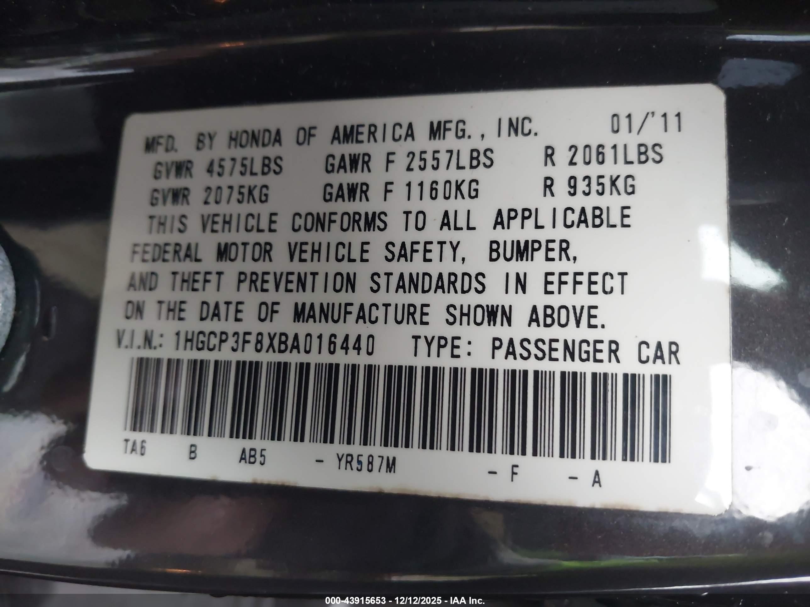 HONDA ACCORD image 9