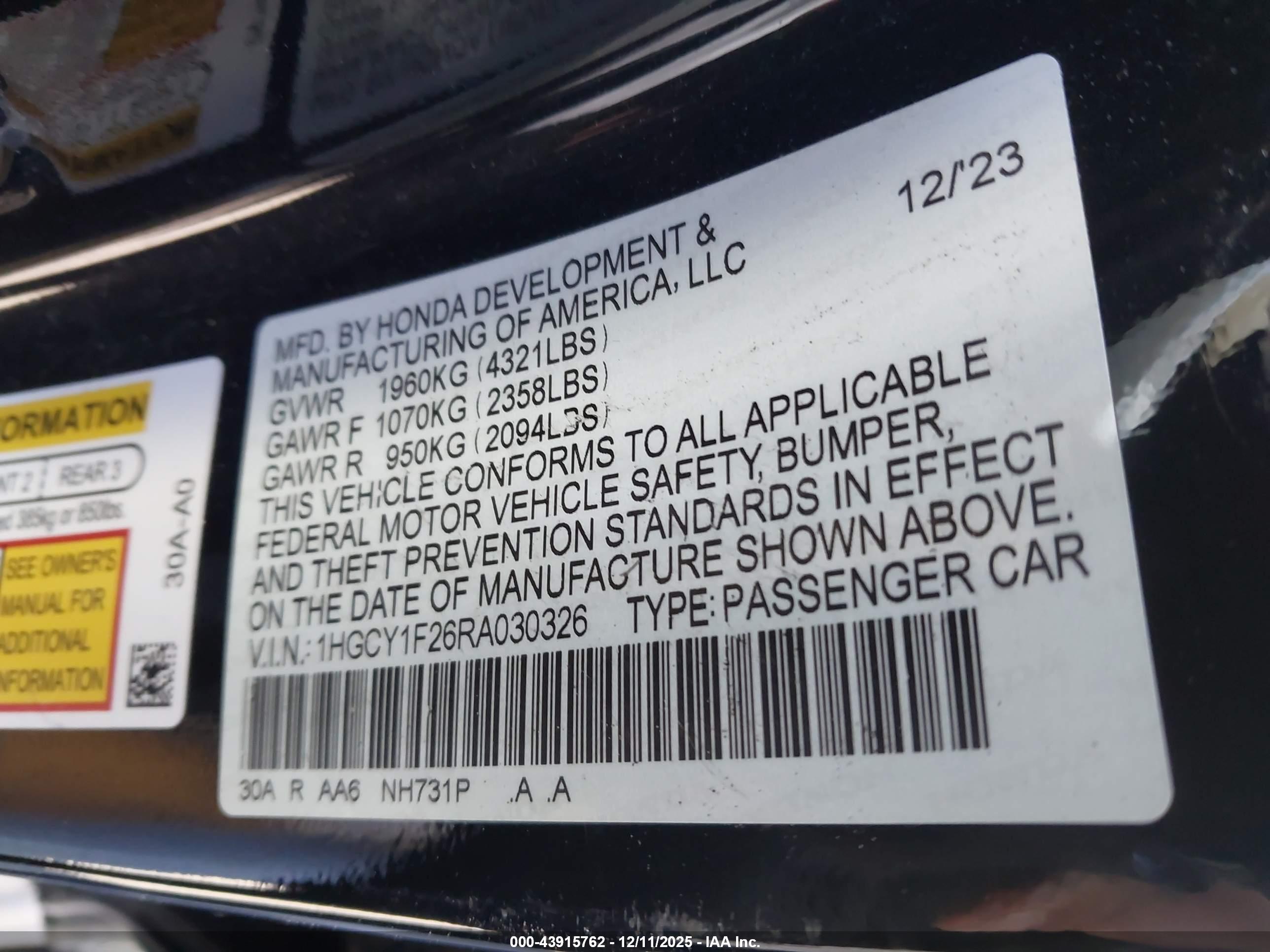 HONDA ACCORD image 9