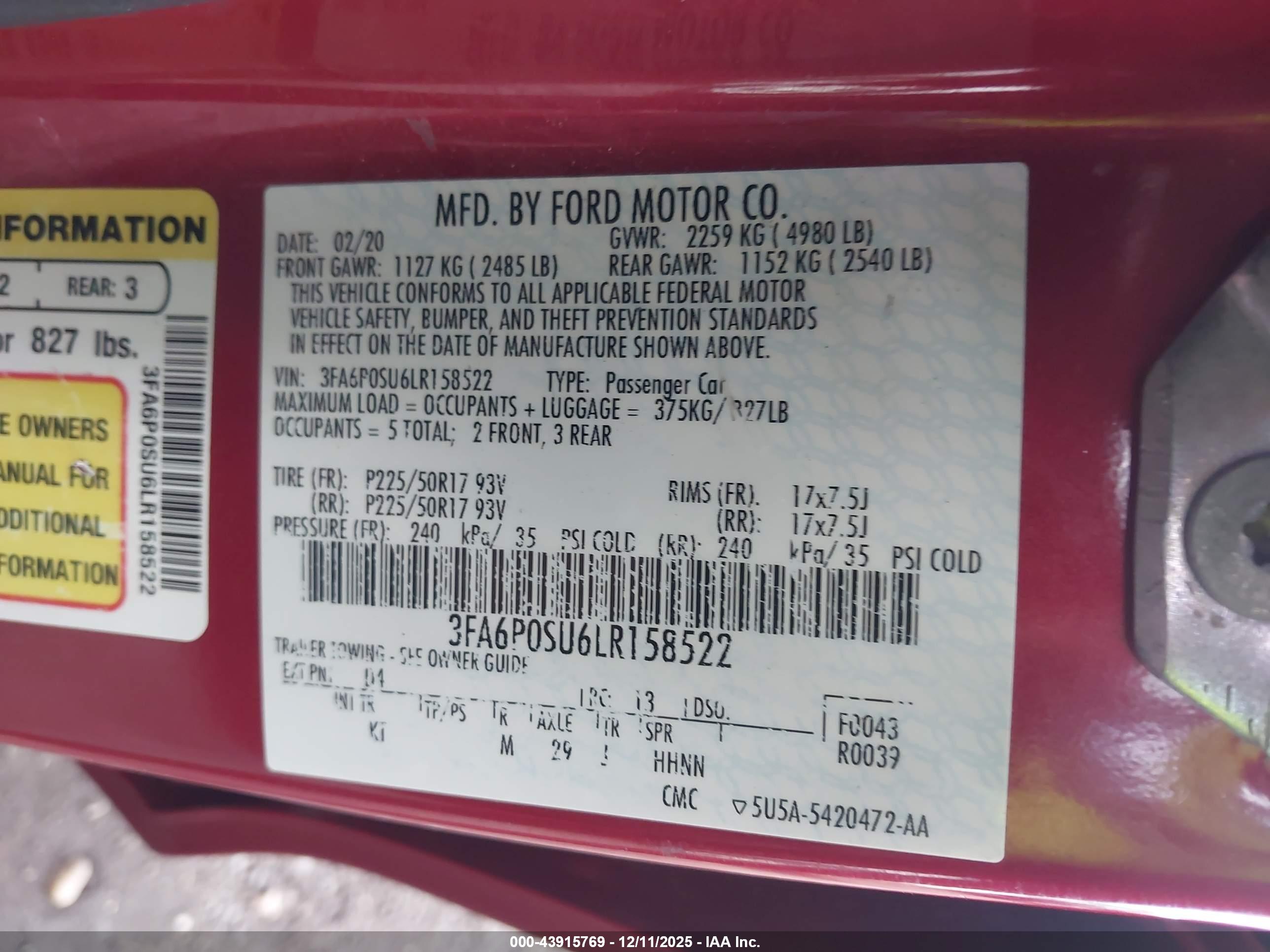 FORD FUSION image 9