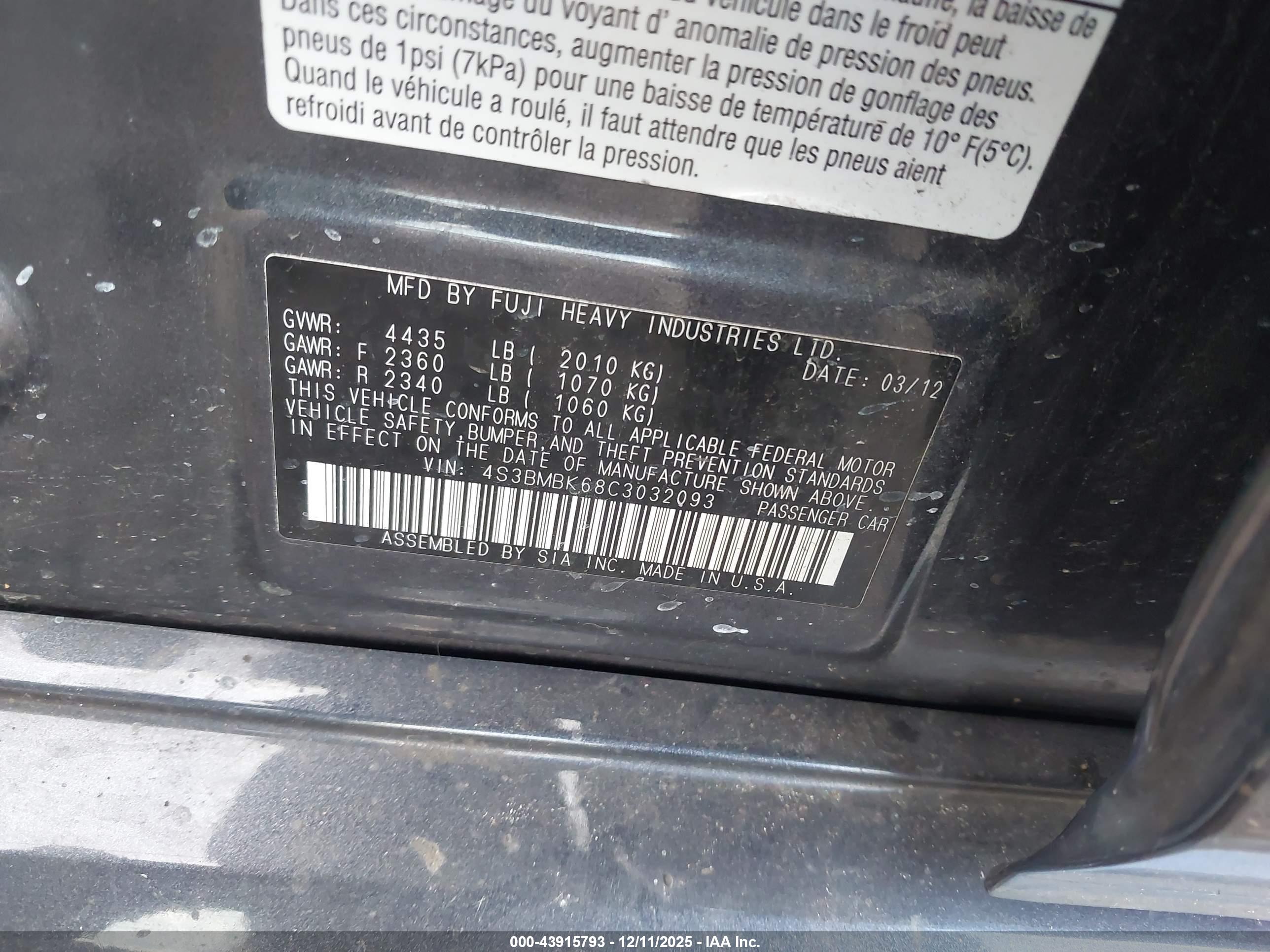 SUBARU LEGACY image 9