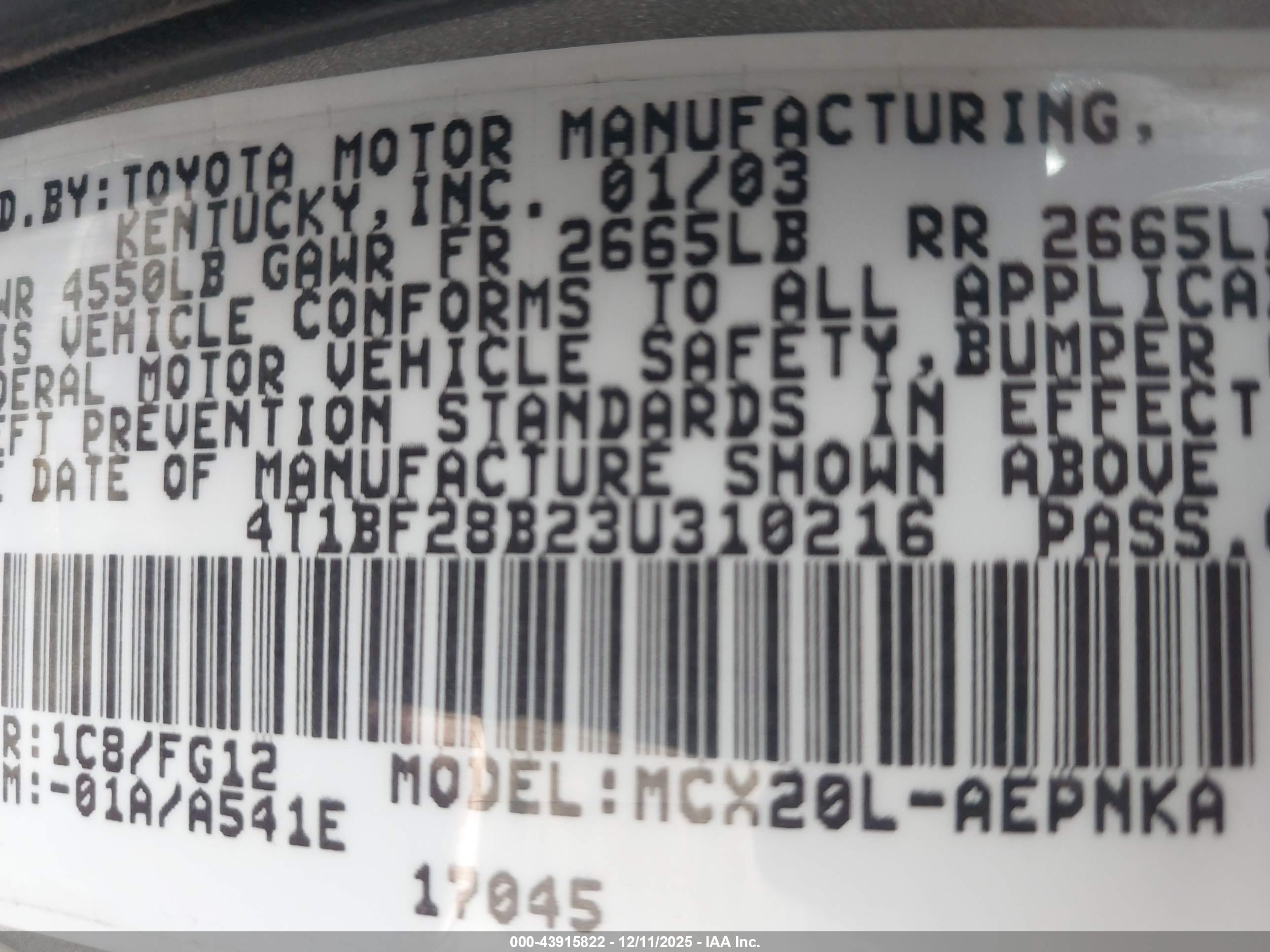 TOYOTA AVALON image 9
