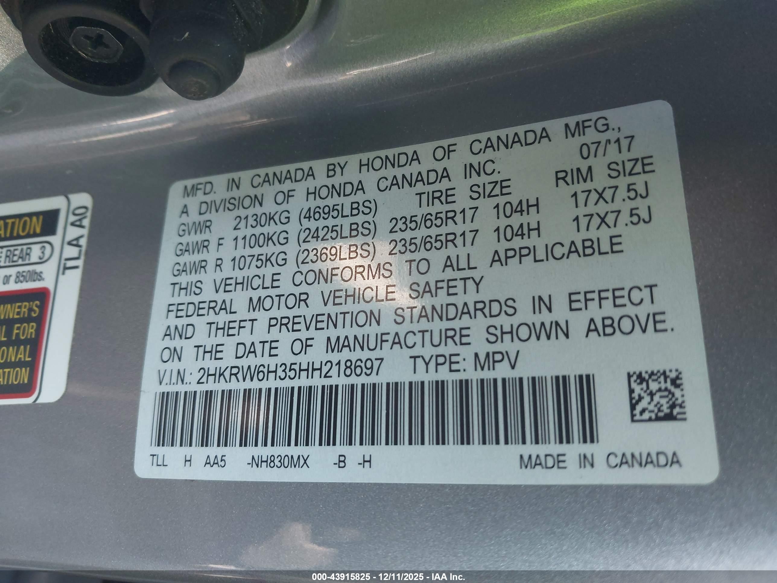 HONDA CR-V image 9