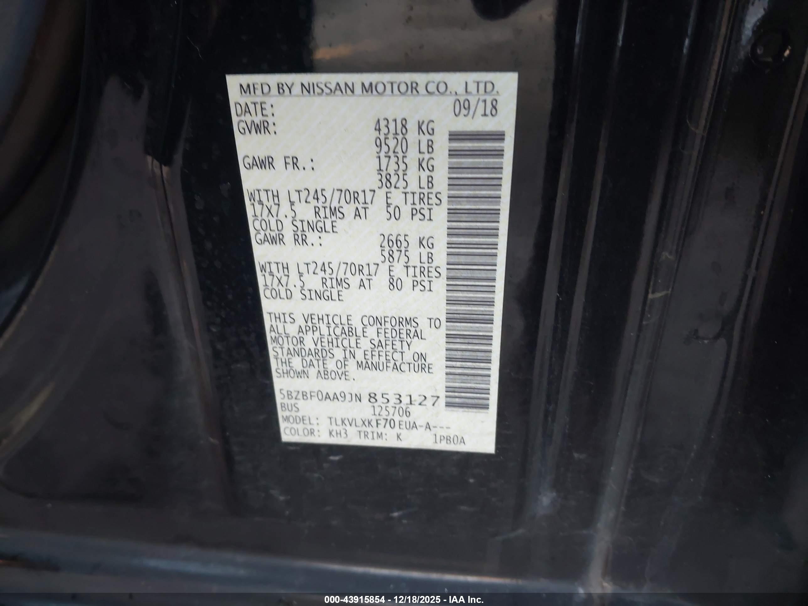 NISSAN NV image 9
