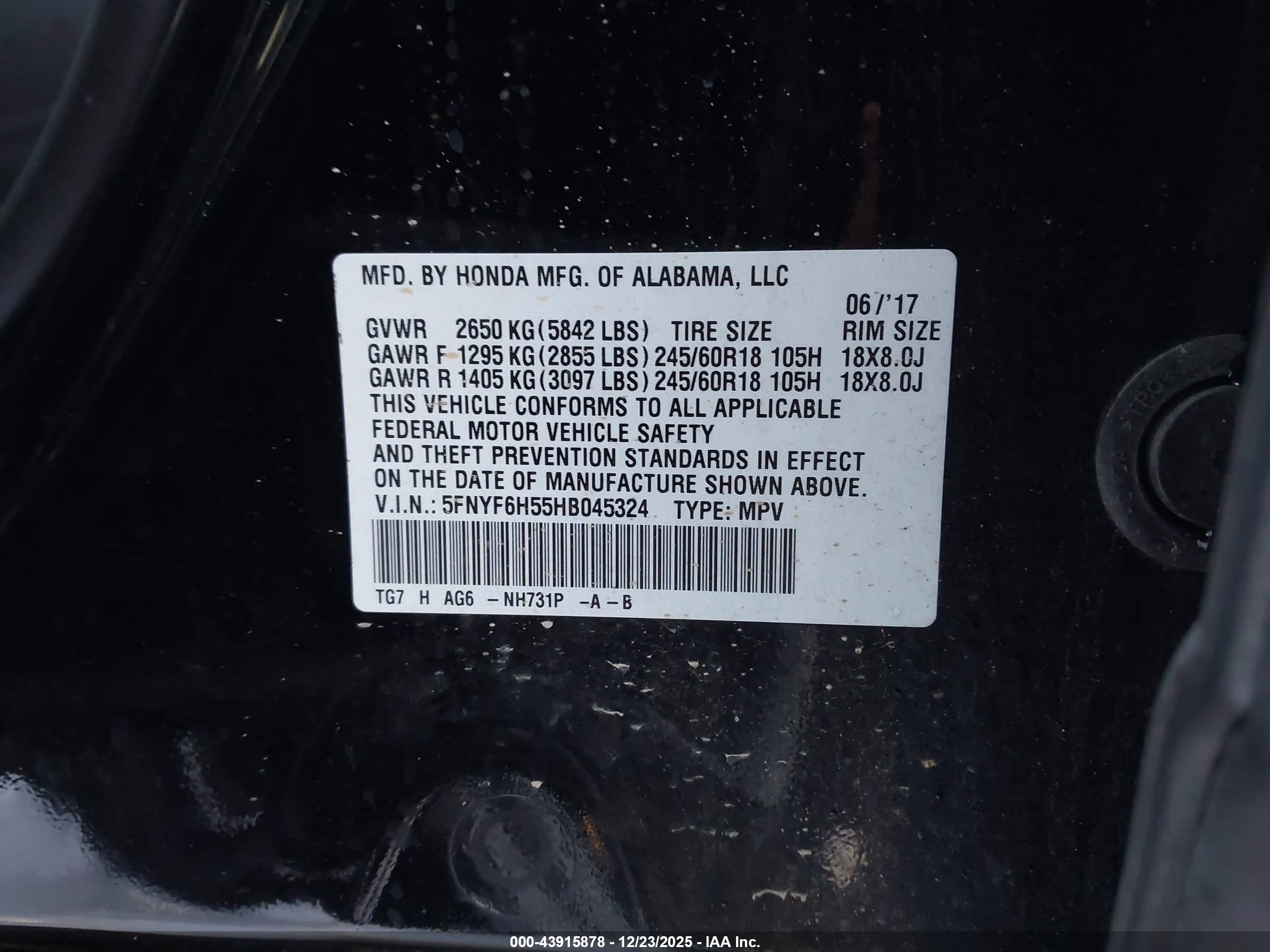 HONDA PILOT image 9
