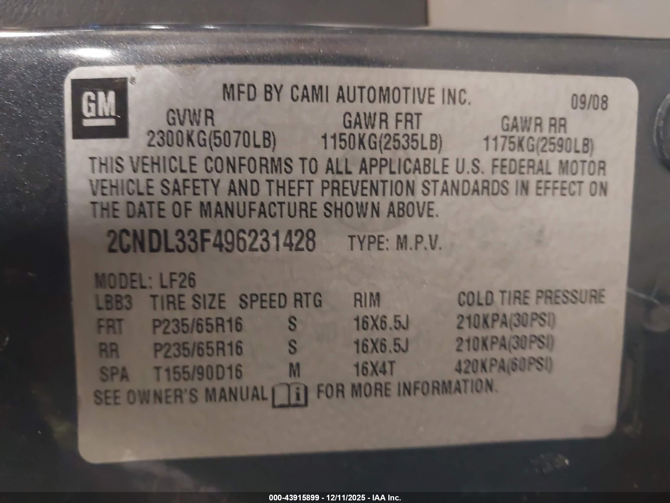 CHEVROLET EQUINOX image 9