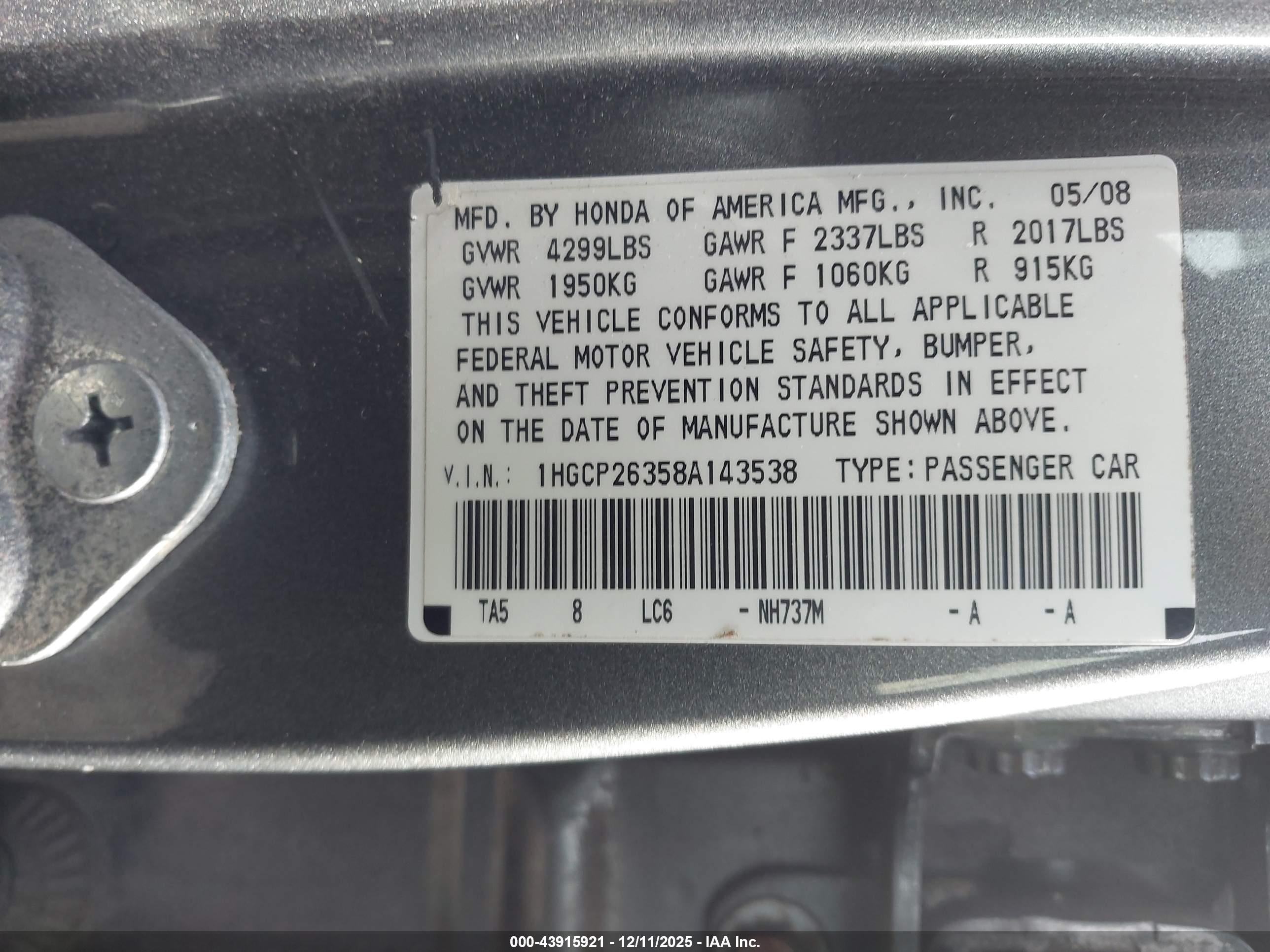 HONDA ACCORD image 9