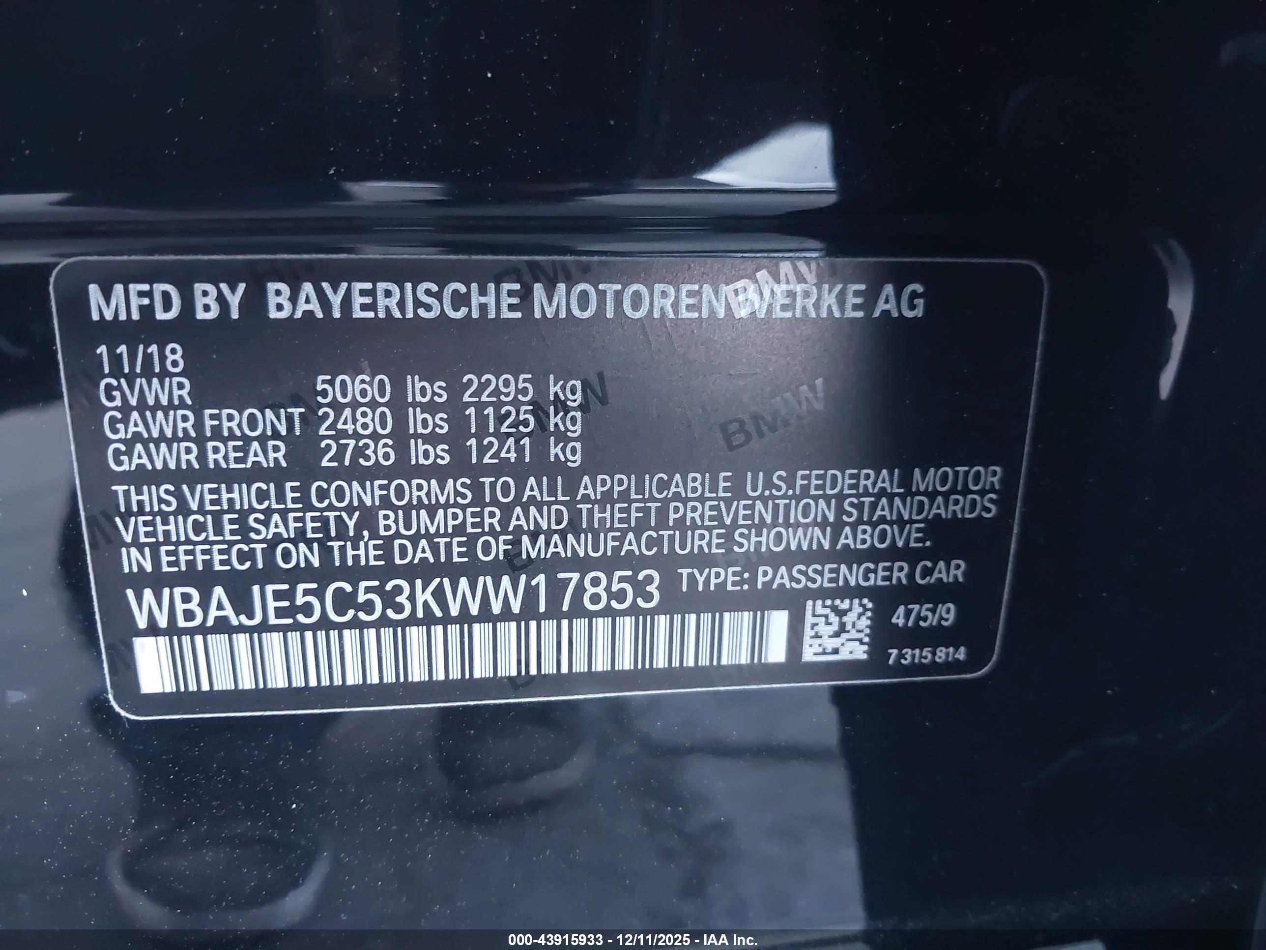 BMW 540I image 9