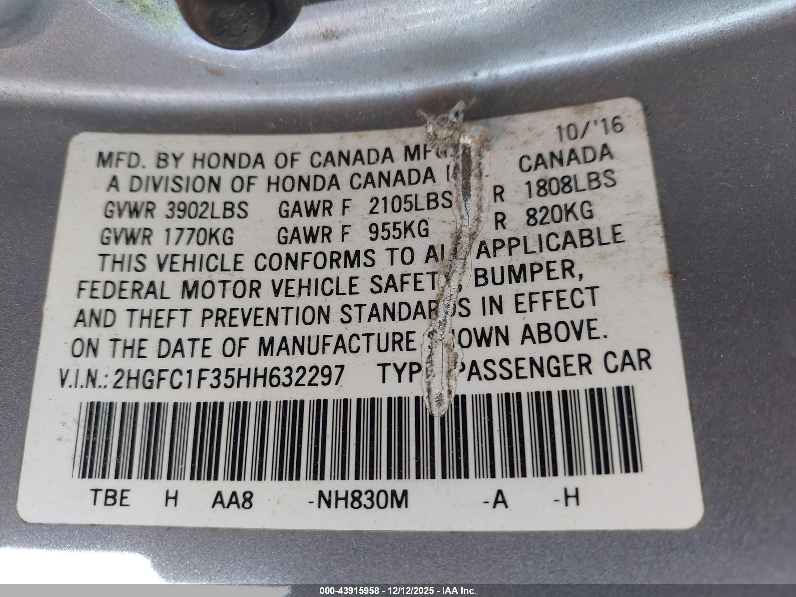 HONDA CIVIC image 9