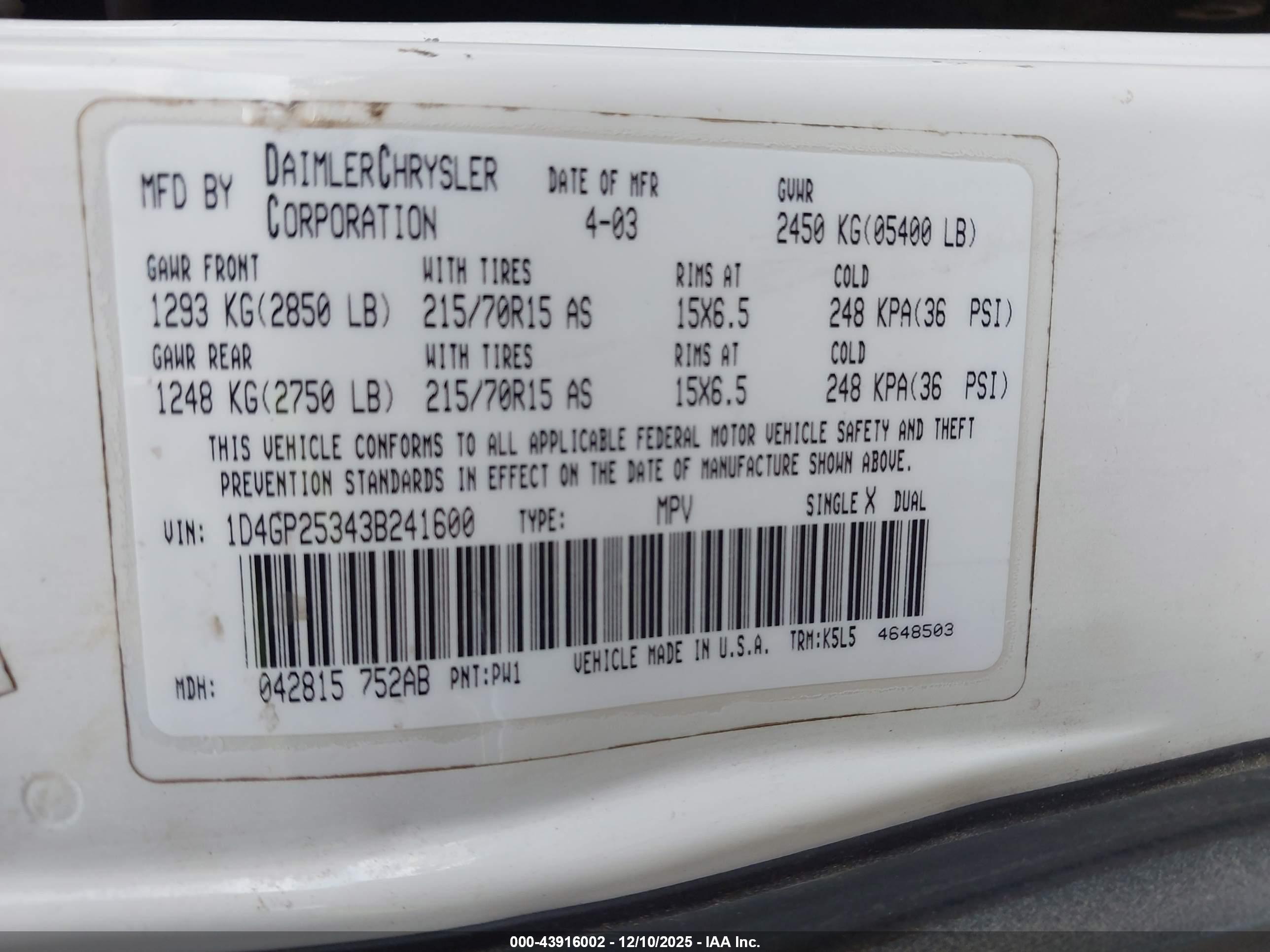 DODGE CARAVAN image 9
