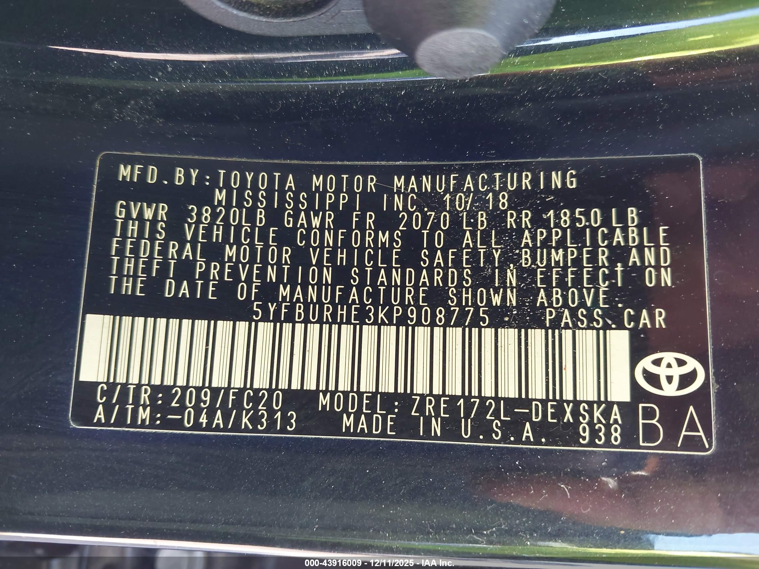 TOYOTA COROLLA image 9