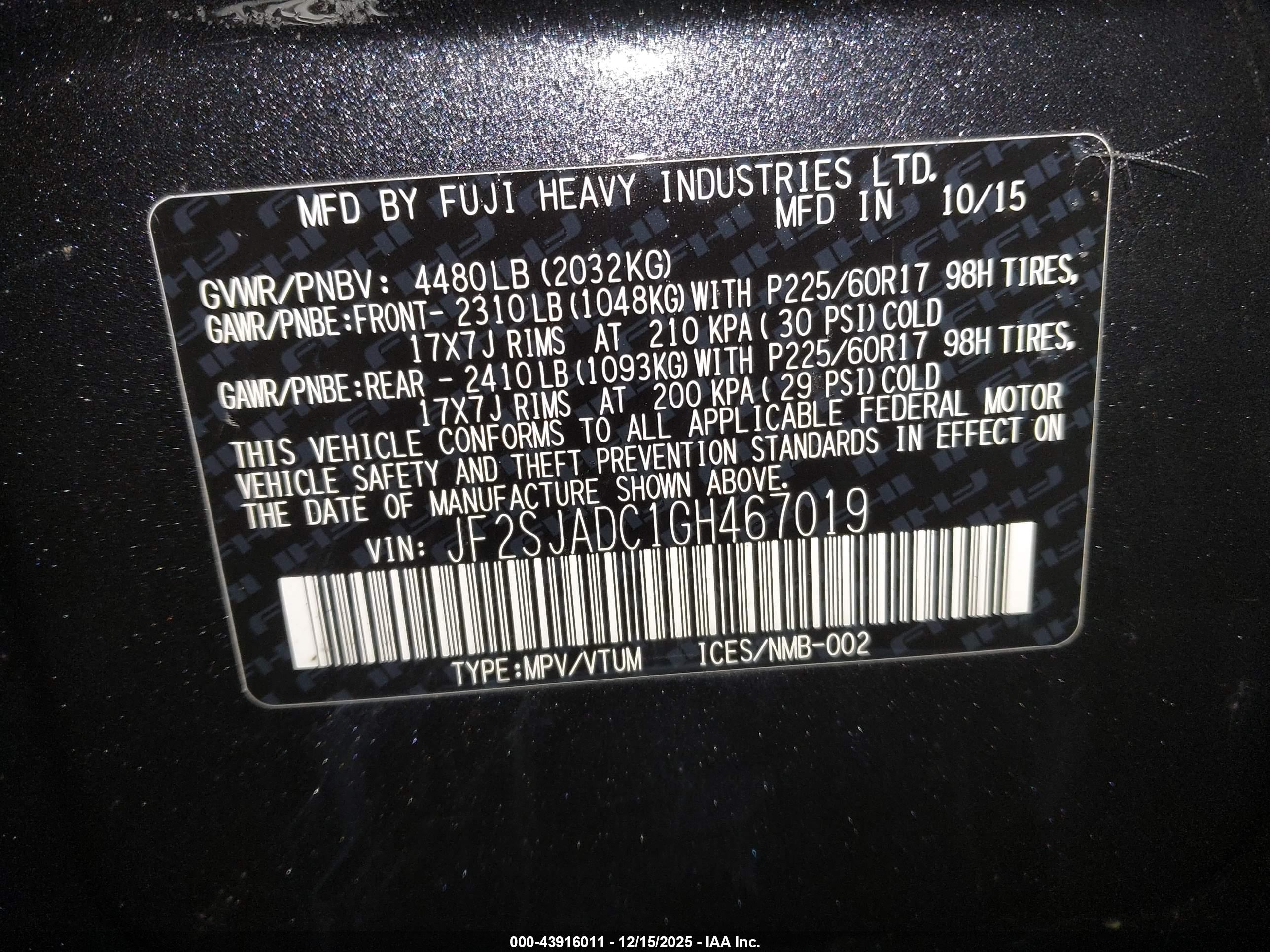 SUBARU FORESTER image 9