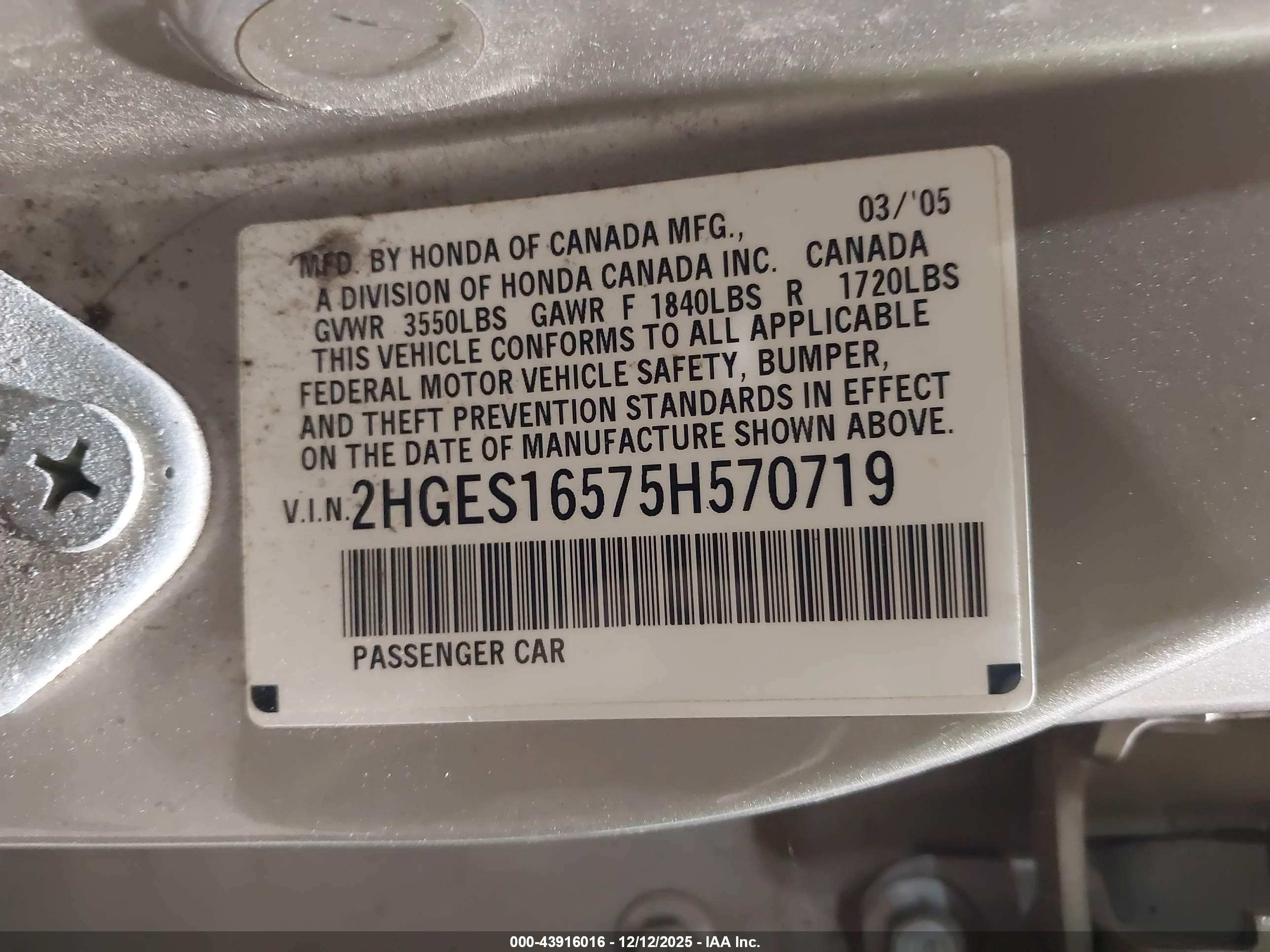 HONDA CIVIC image 9