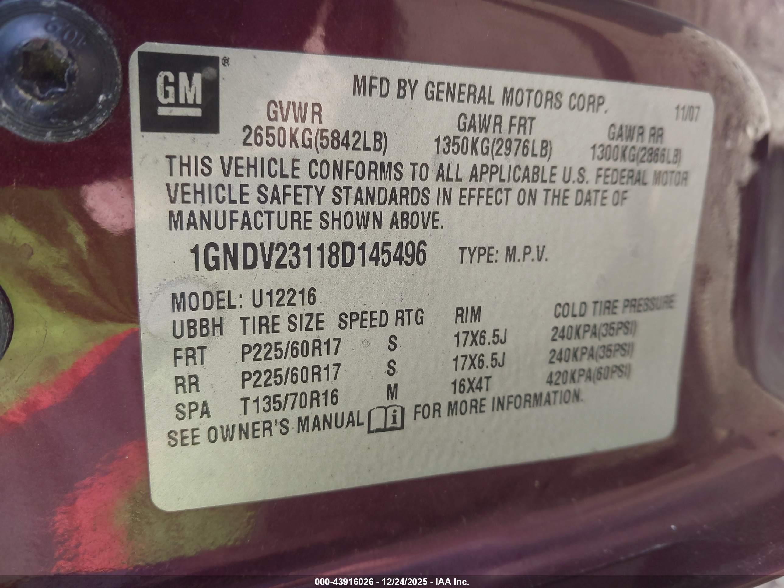 CHEVROLET UPLANDER image 9