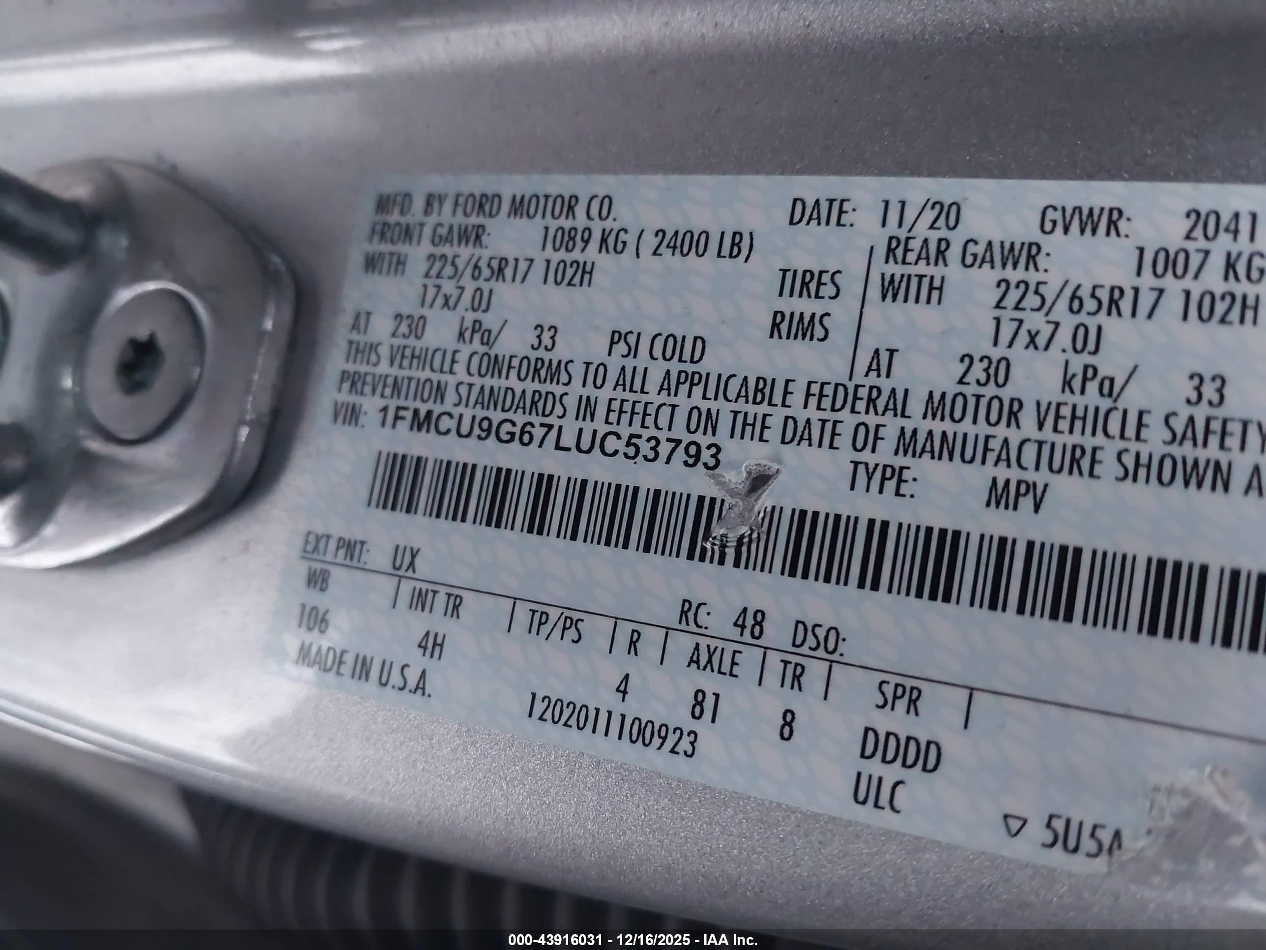 FORD ESCAPE image 9