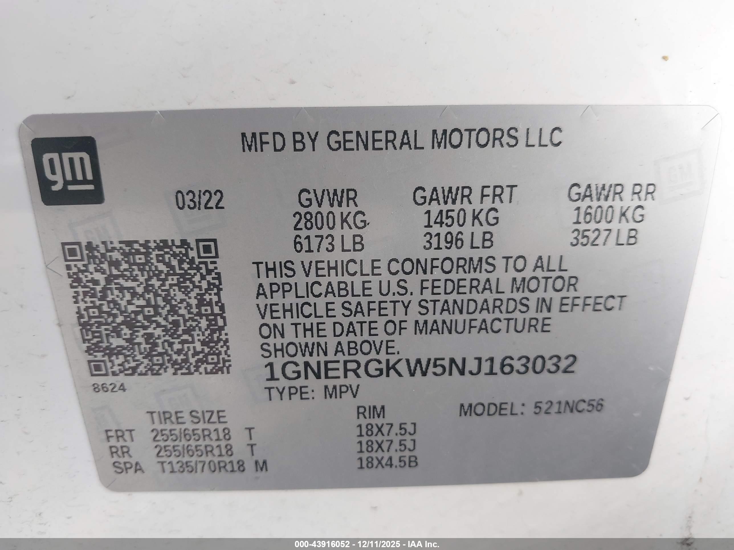 CHEVROLET TRAVERSE image 9