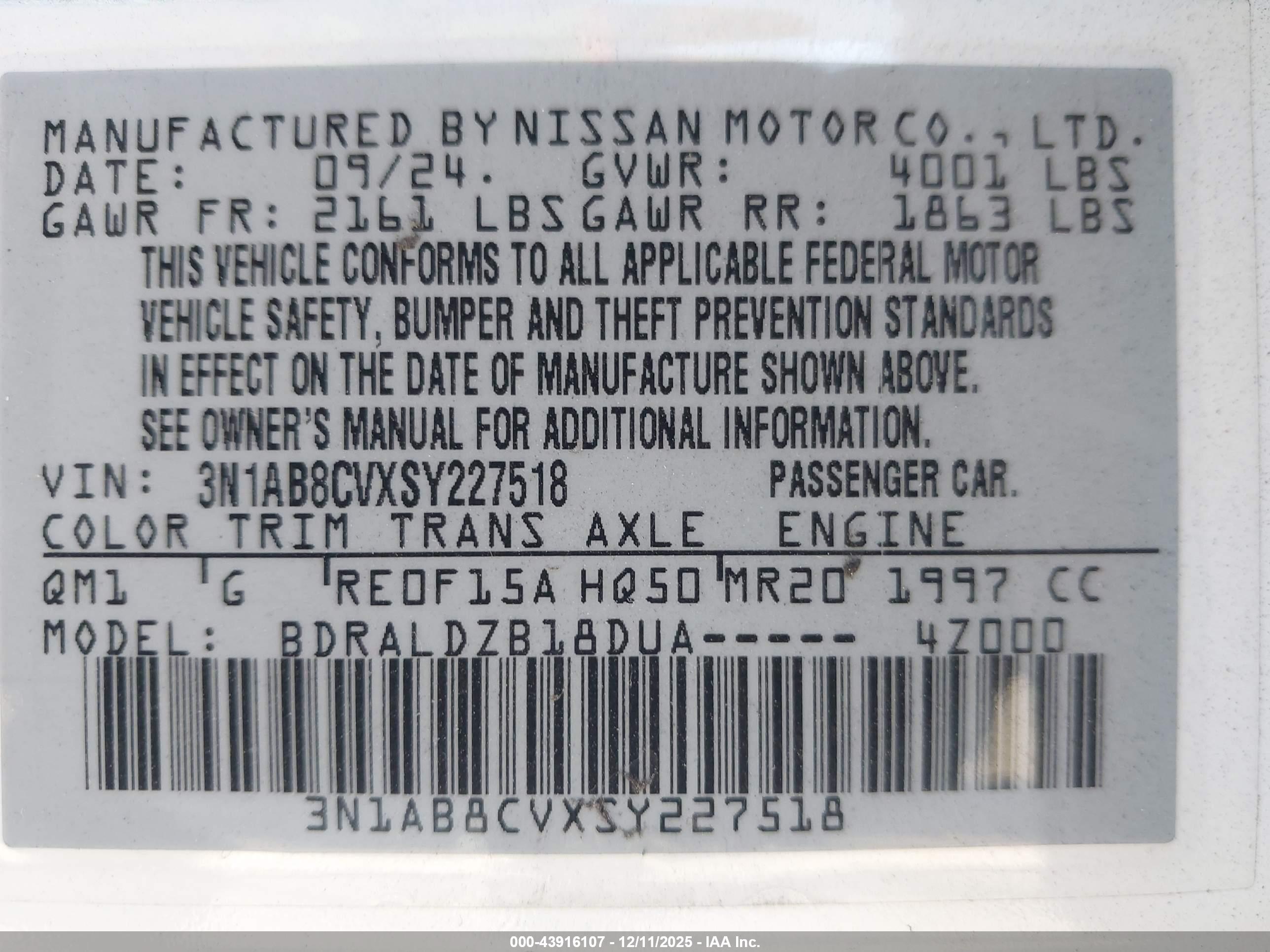NISSAN SENTRA image 9