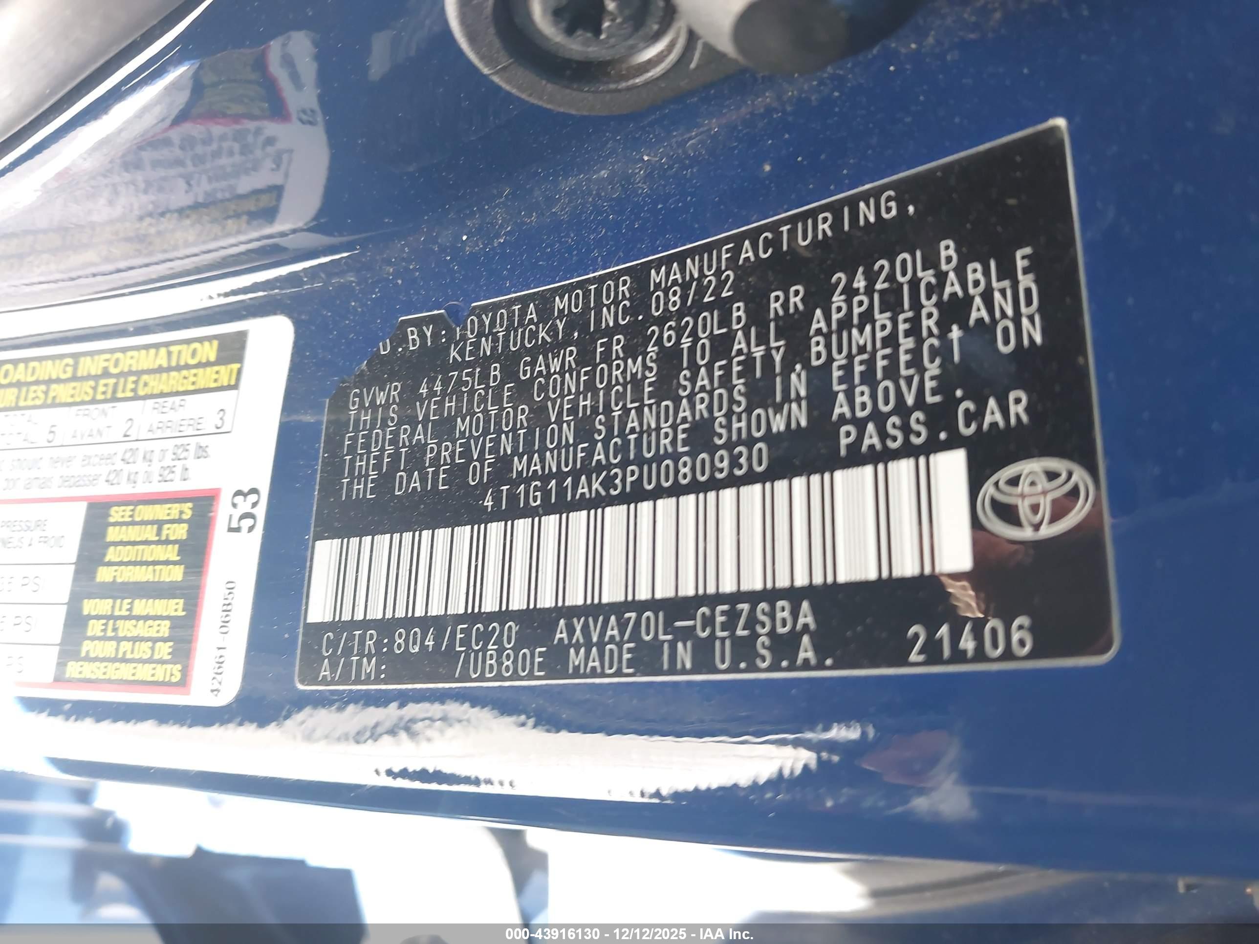 TOYOTA CAMRY image 9