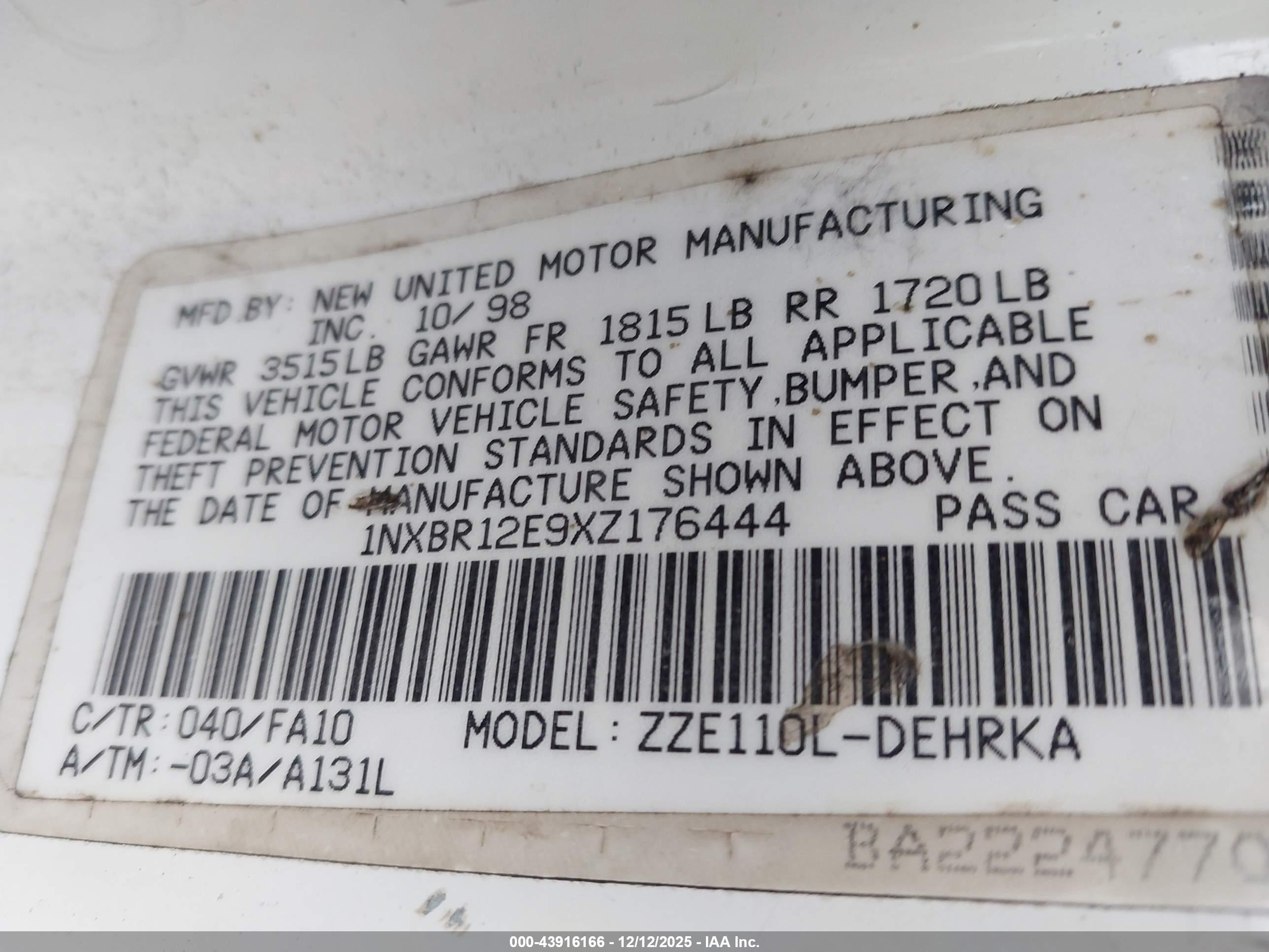 TOYOTA COROLLA image 9