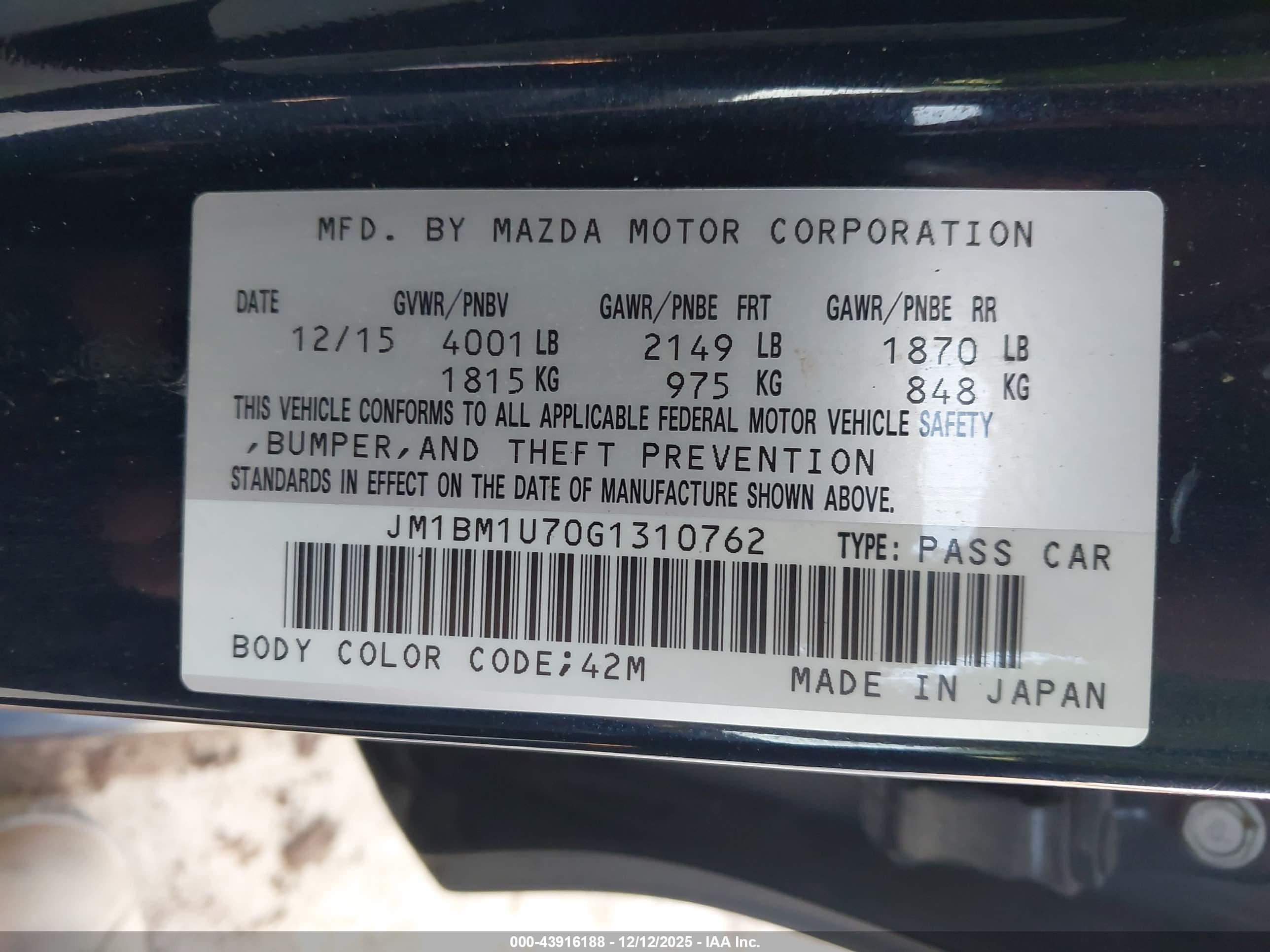 MAZDA MAZDA3 image 9