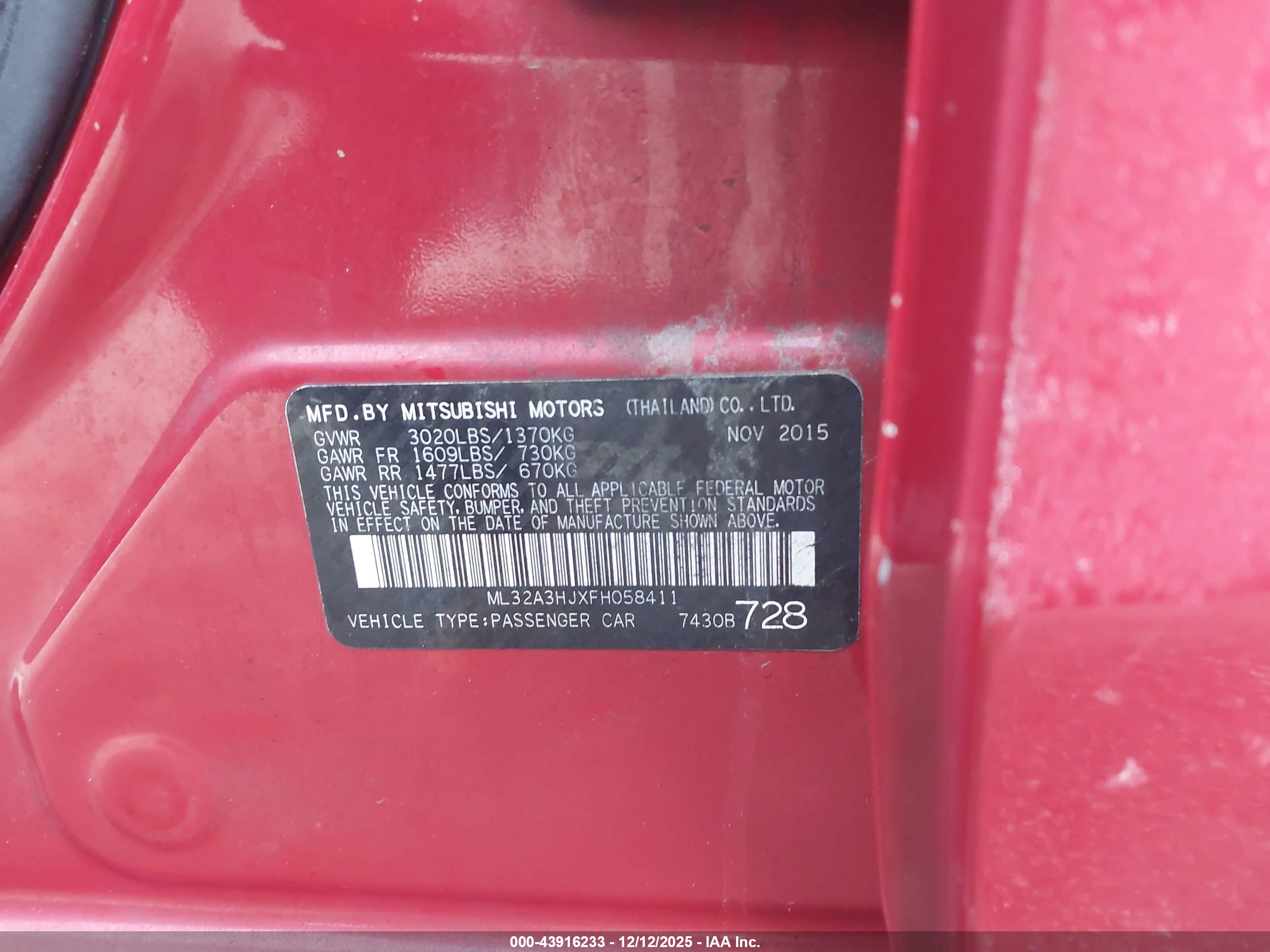 MITSUBISHI MIRAGE image 9