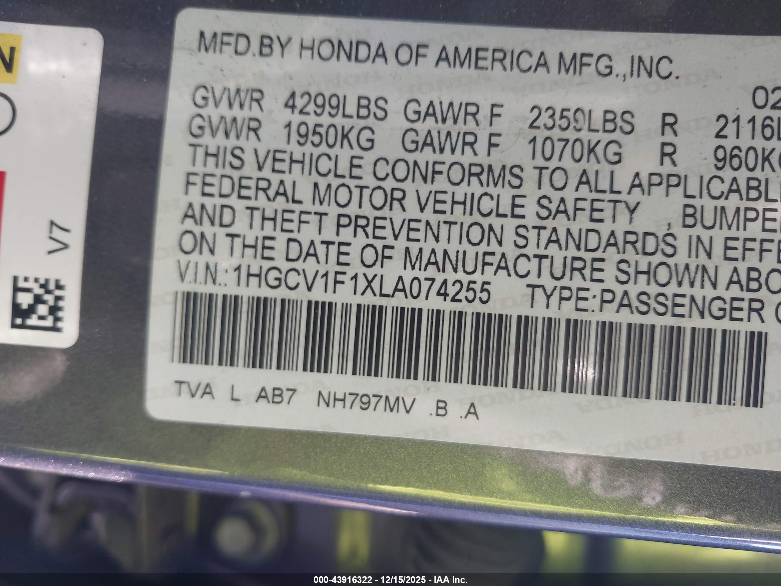 HONDA ACCORD image 9