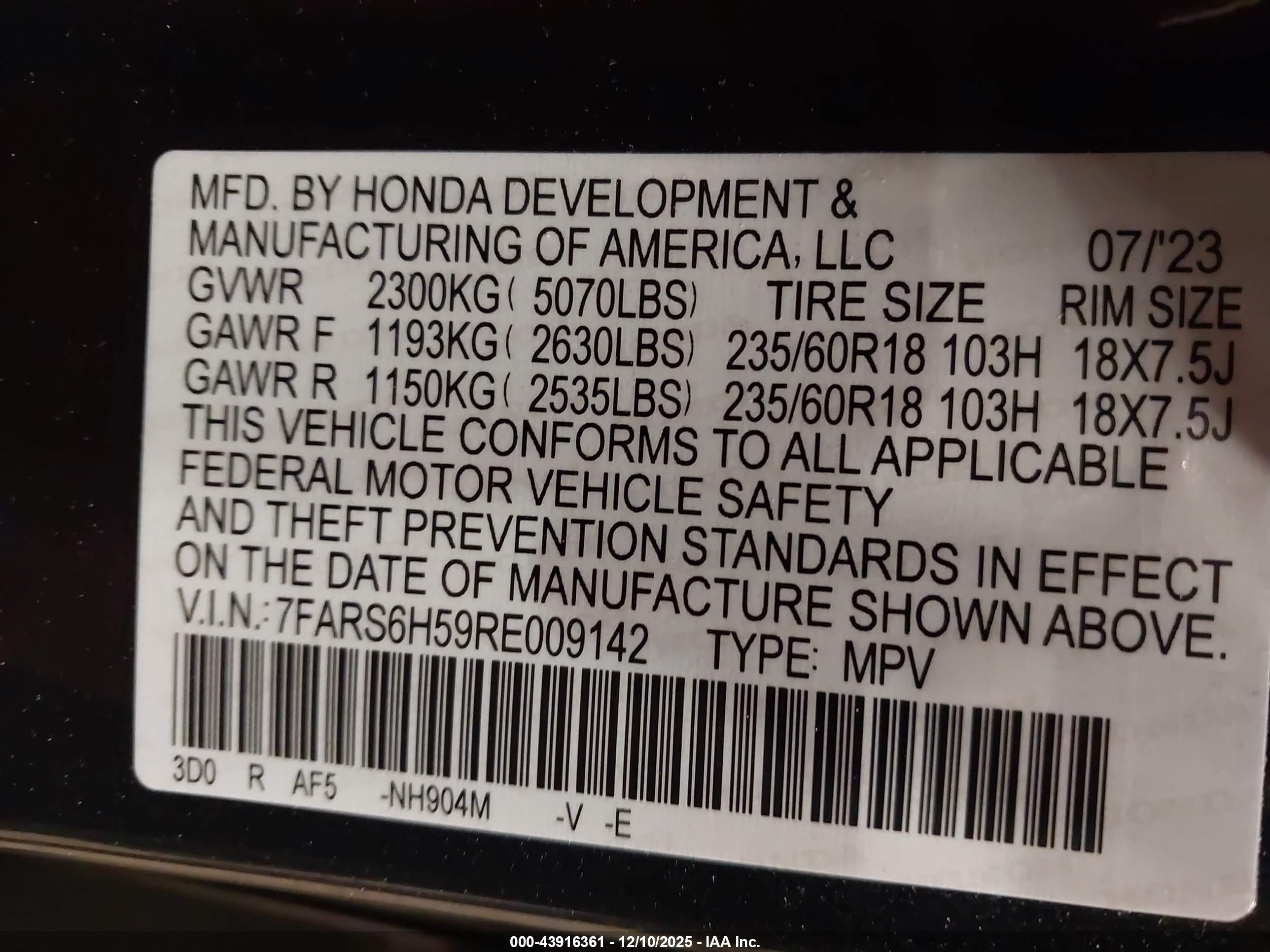 HONDA CR-V image 9