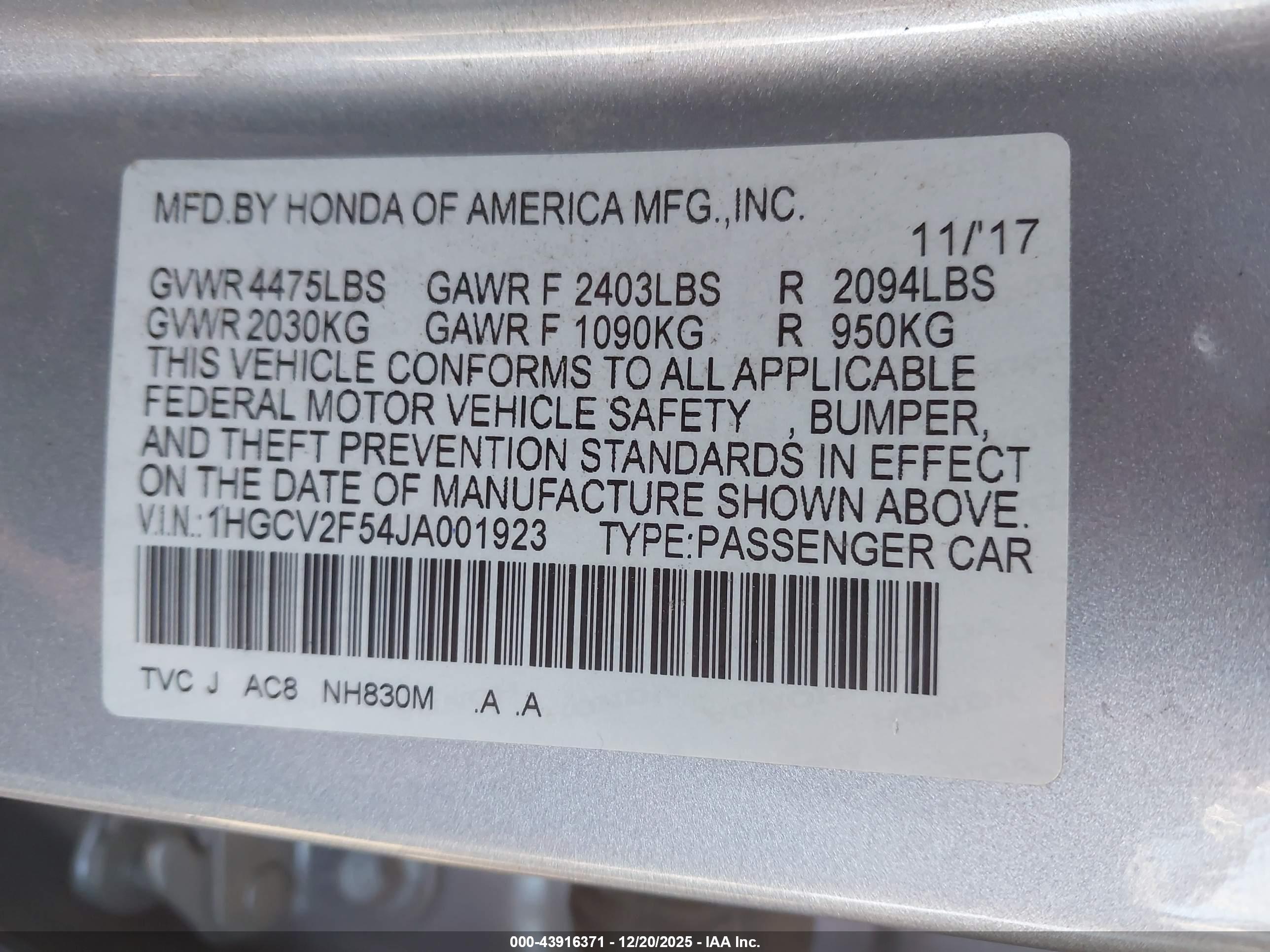 HONDA ACCORD image 9