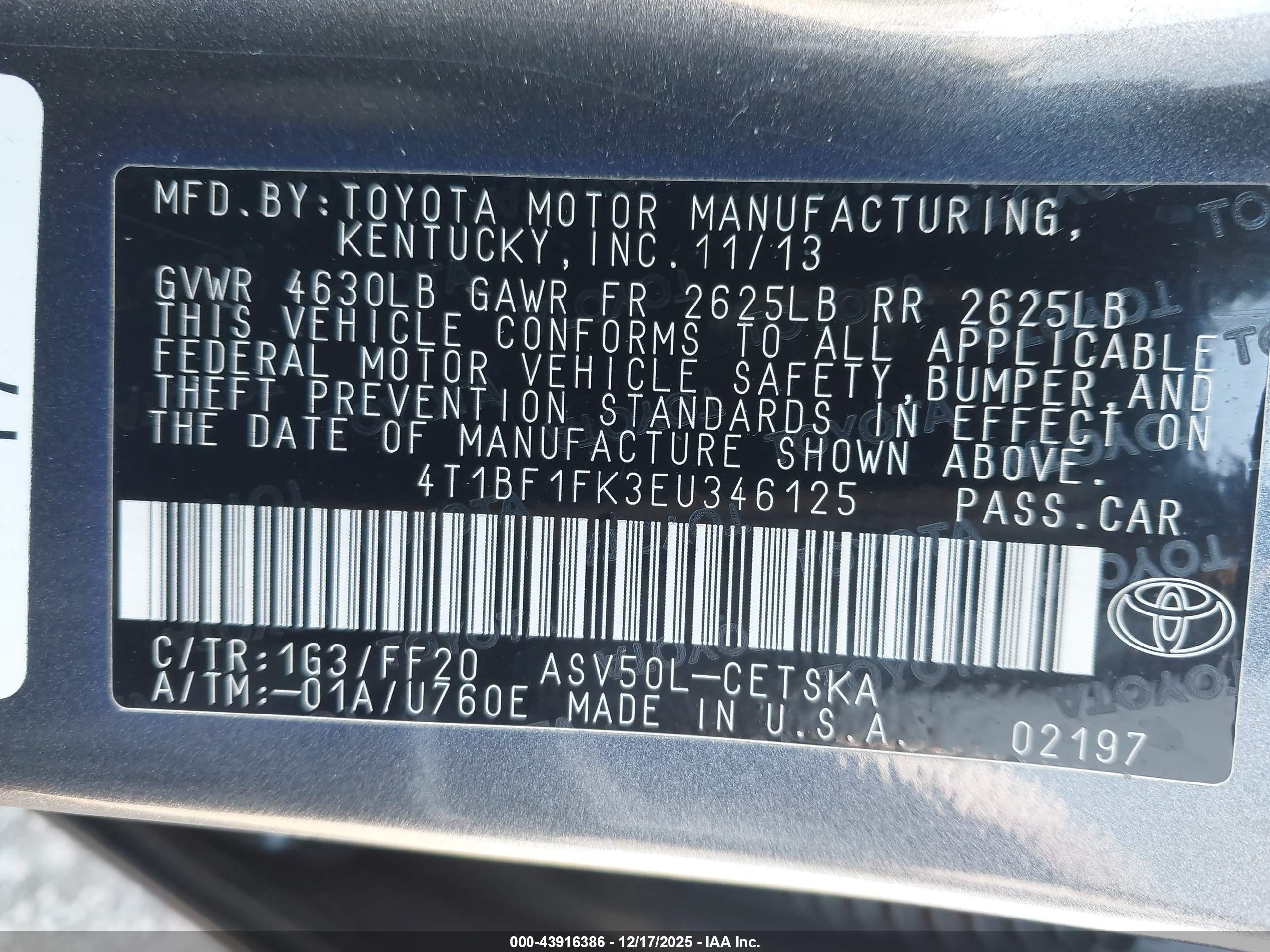 TOYOTA CAMRY image 9