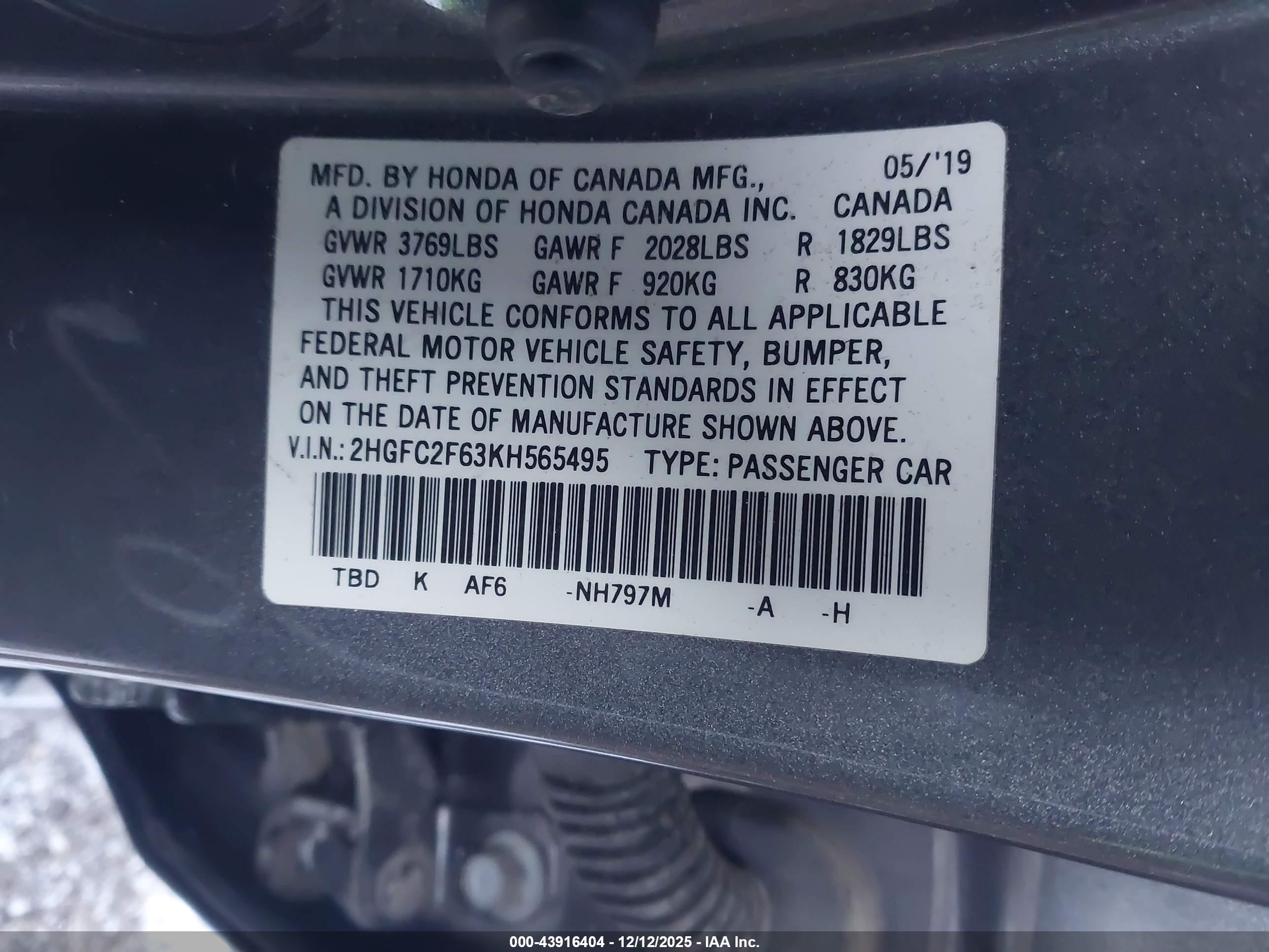 HONDA CIVIC image 9