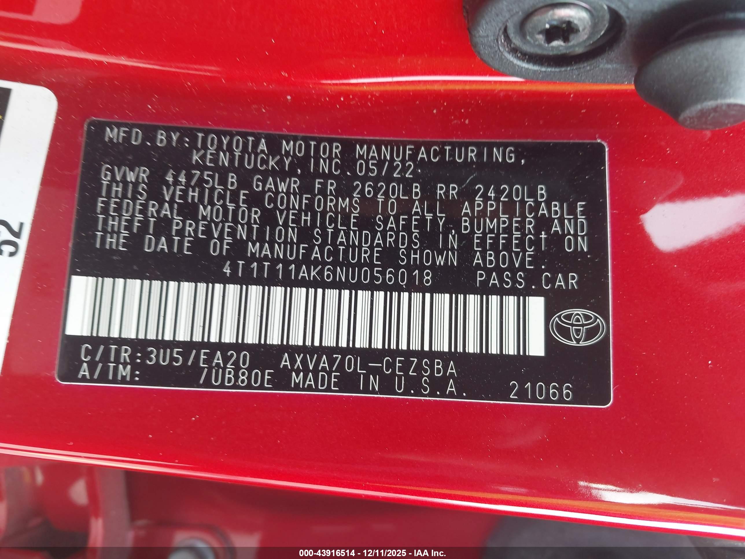 TOYOTA CAMRY image 9