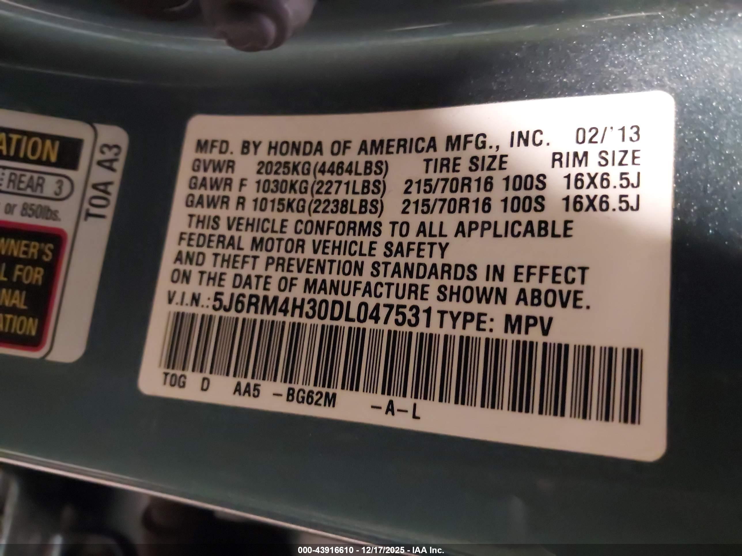 HONDA CR-V image 9