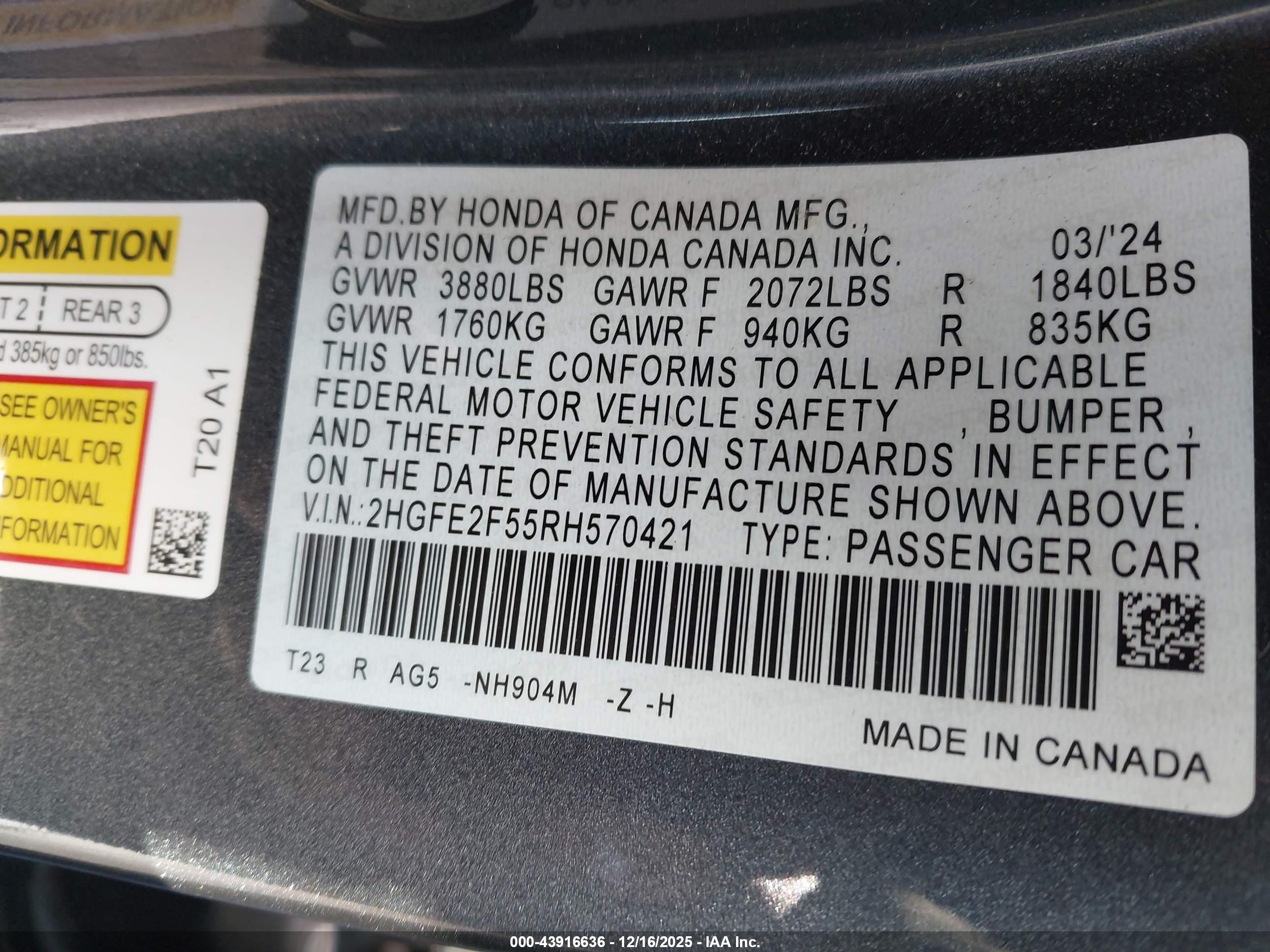 HONDA CIVIC image 9