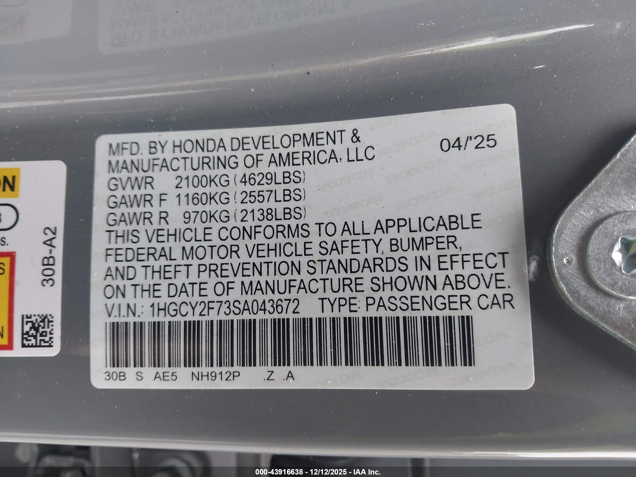 HONDA ACCORD image 9