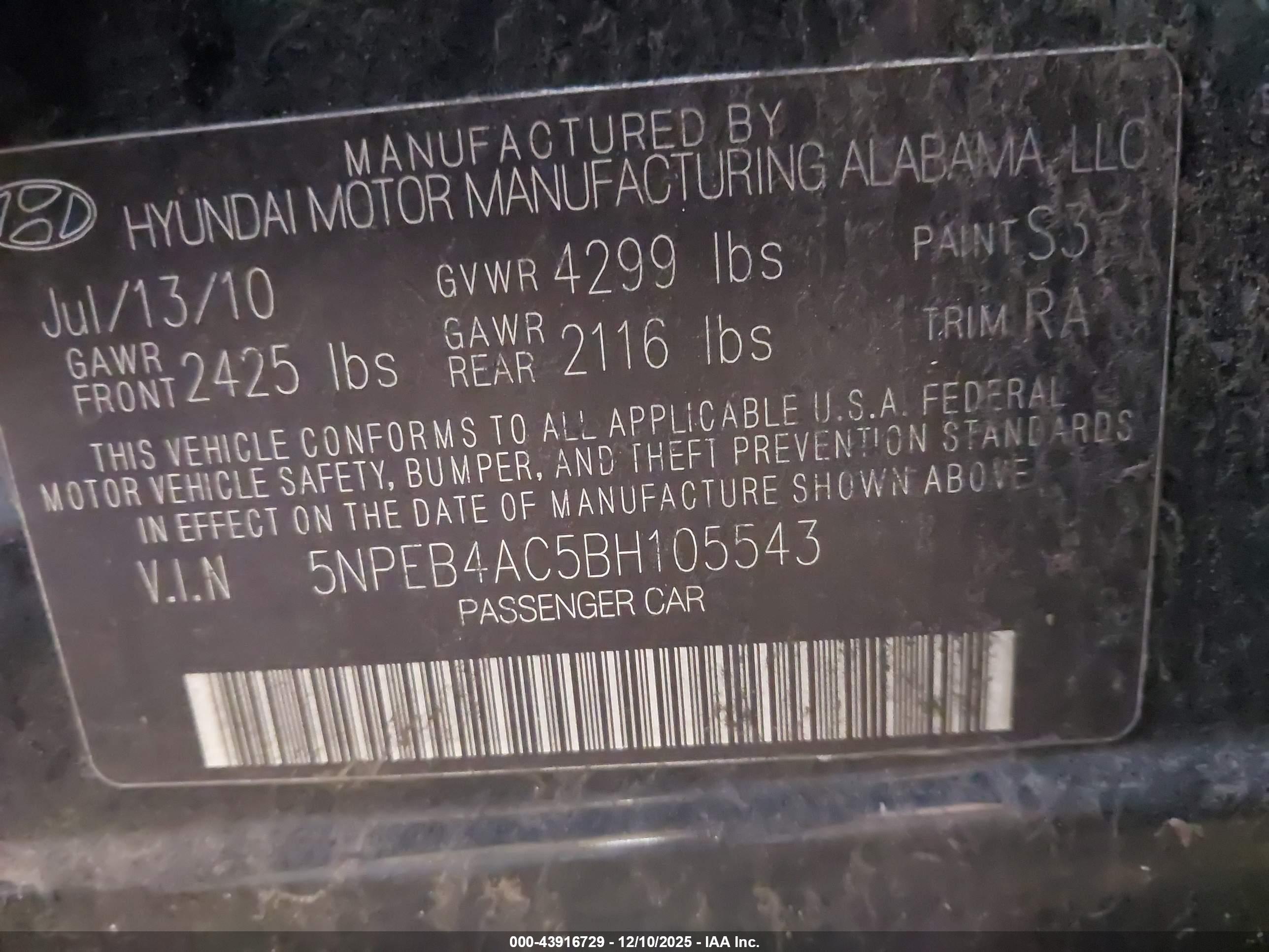 HYUNDAI SONATA image 9