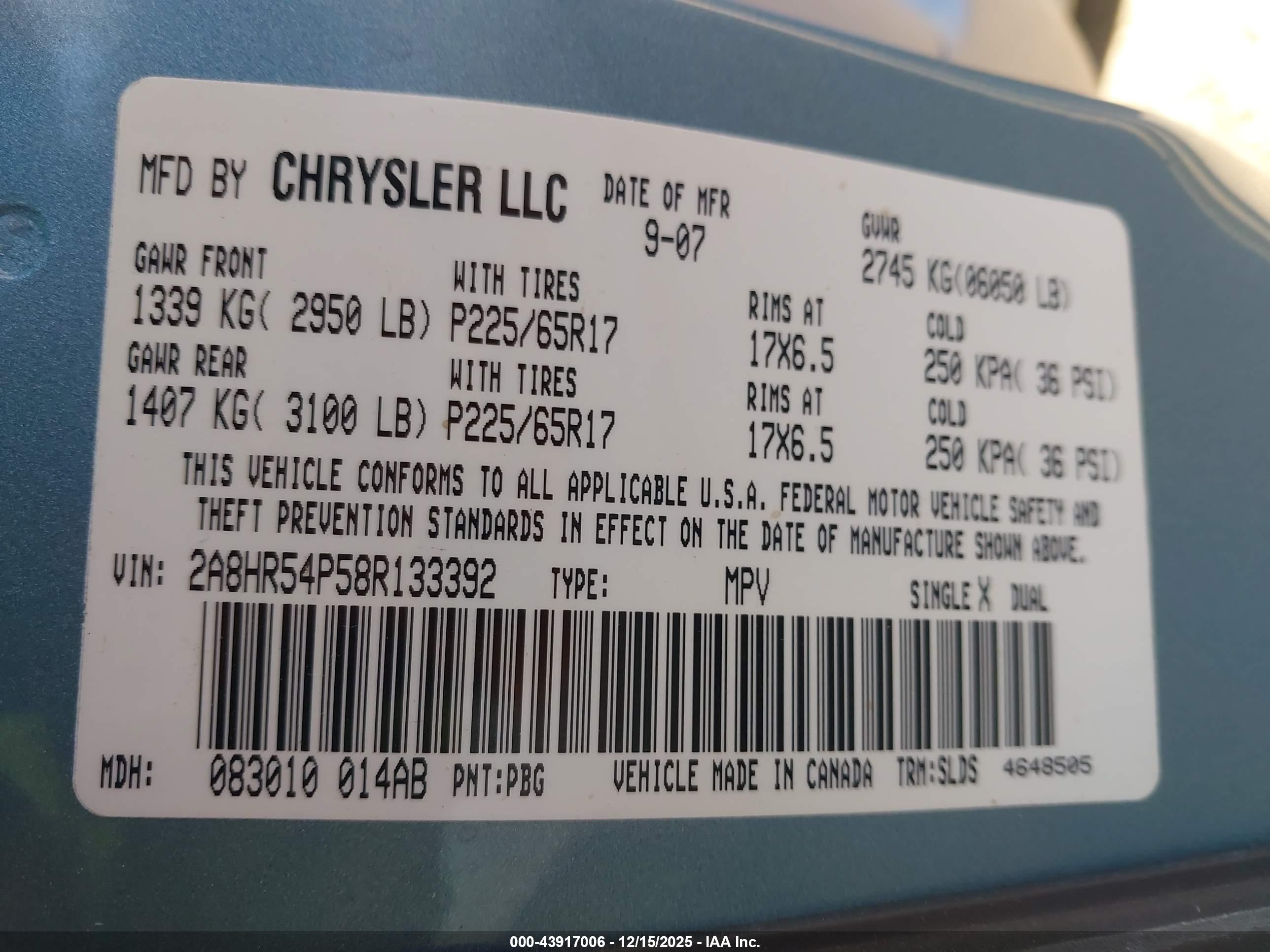 CHRYSLER TOWN image 9