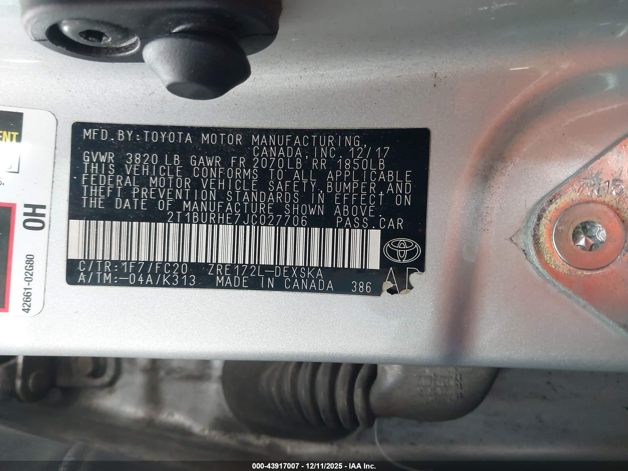 TOYOTA COROLLA image 9
