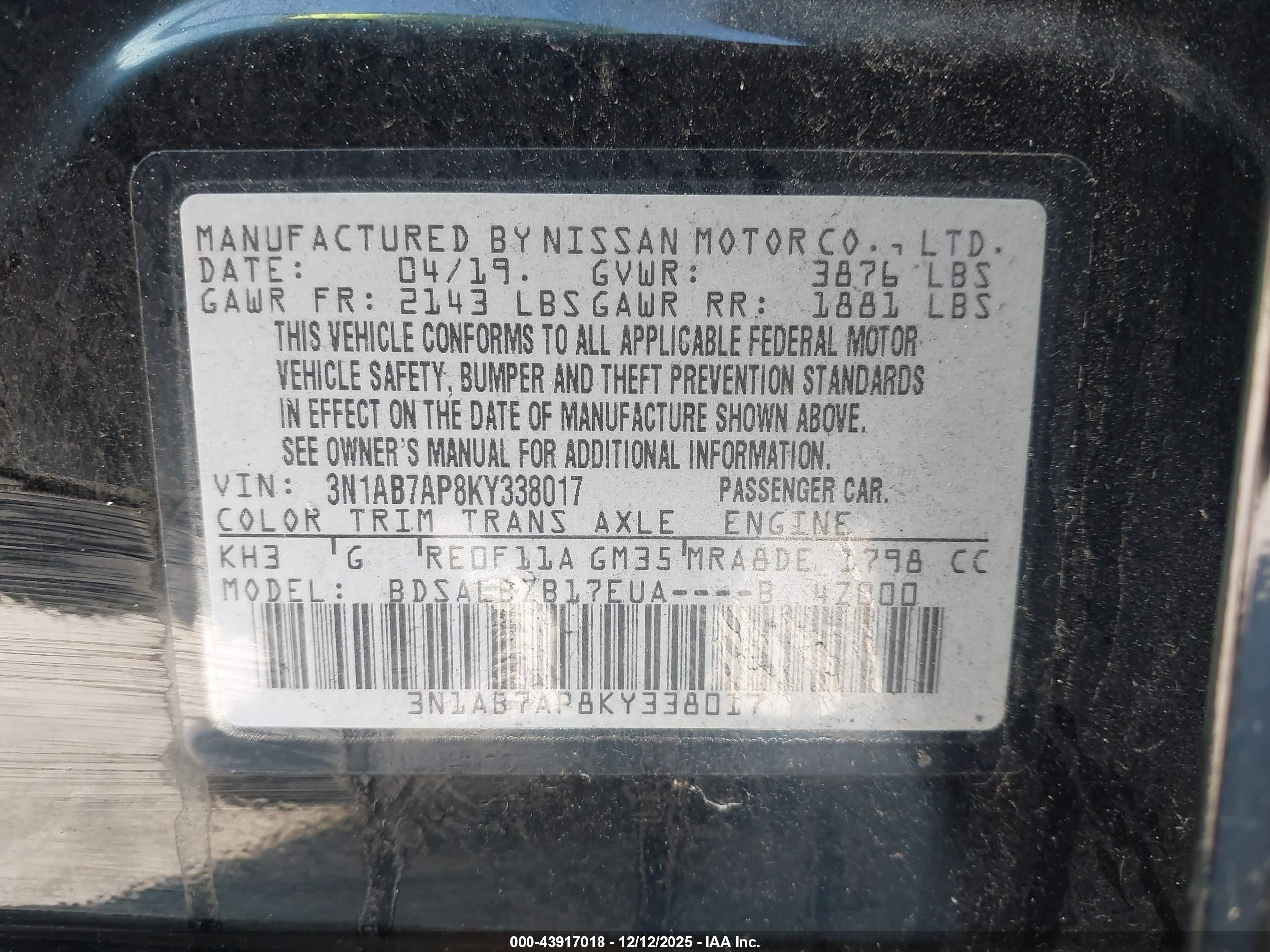 NISSAN SENTRA image 9