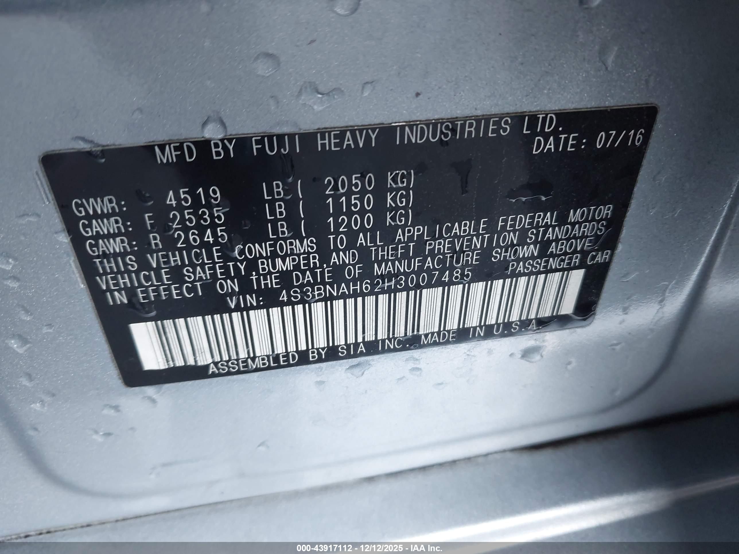SUBARU LEGACY image 9