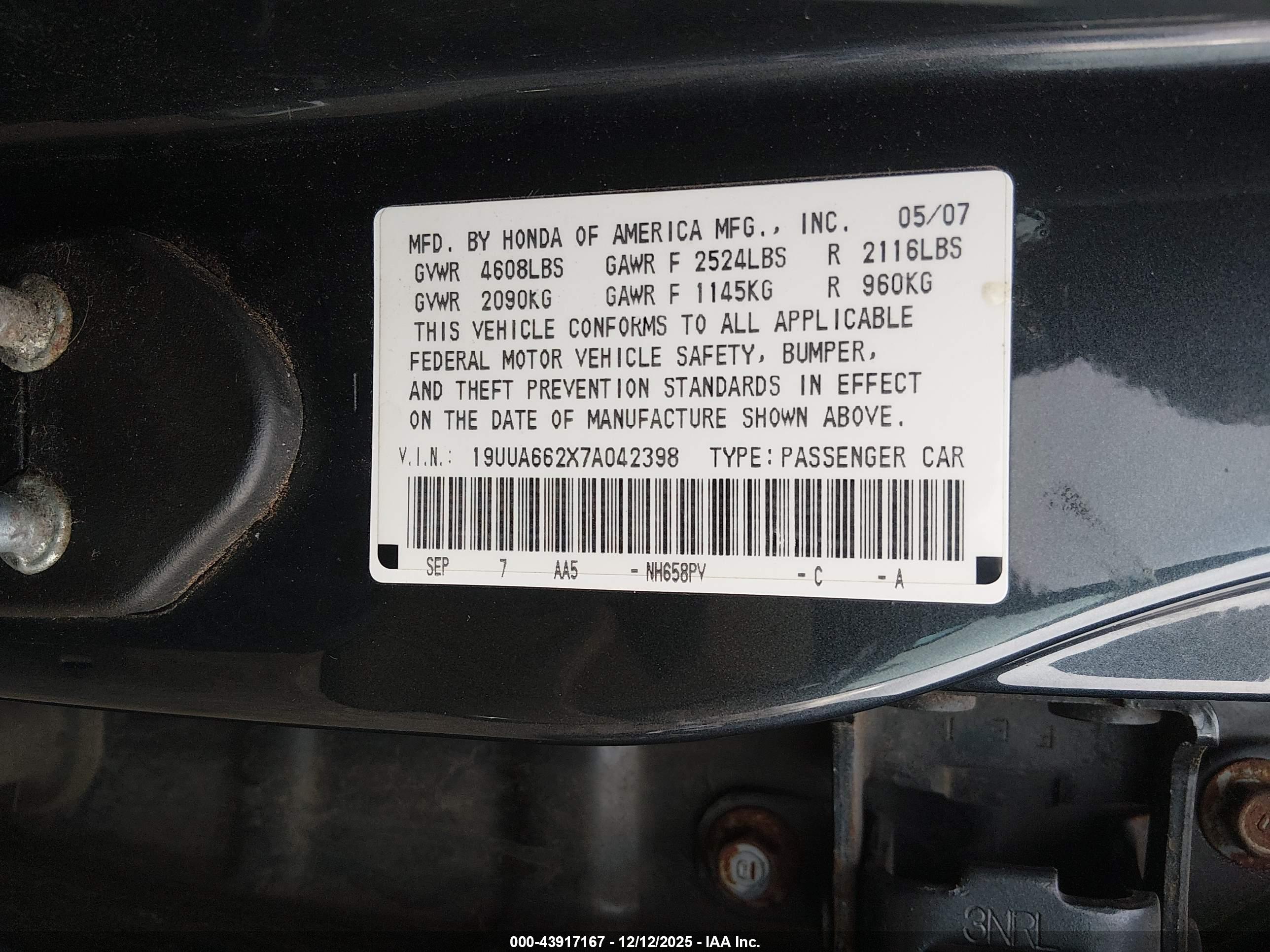 ACURA TL image 9