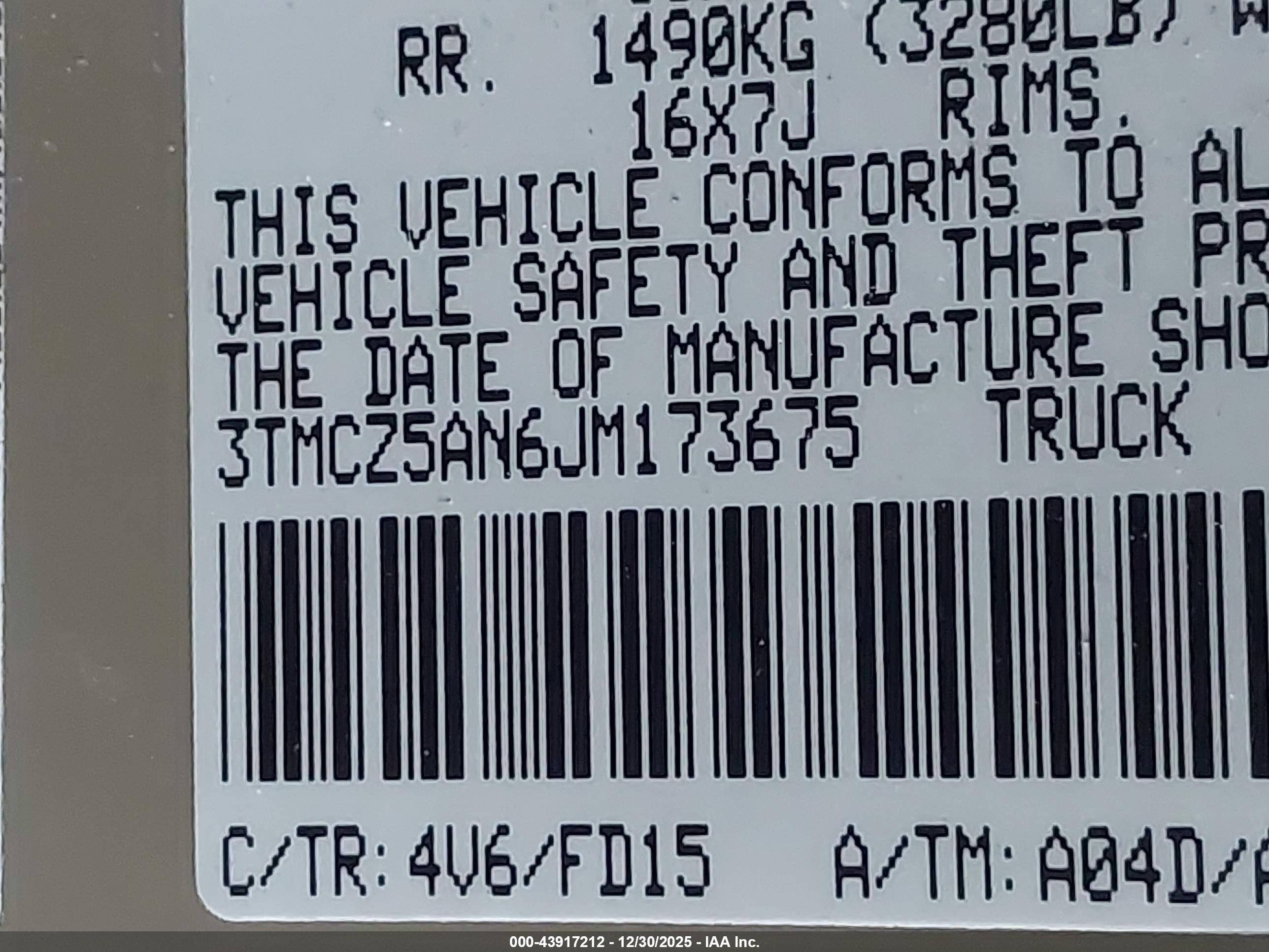 TOYOTA TACOMA image 9
