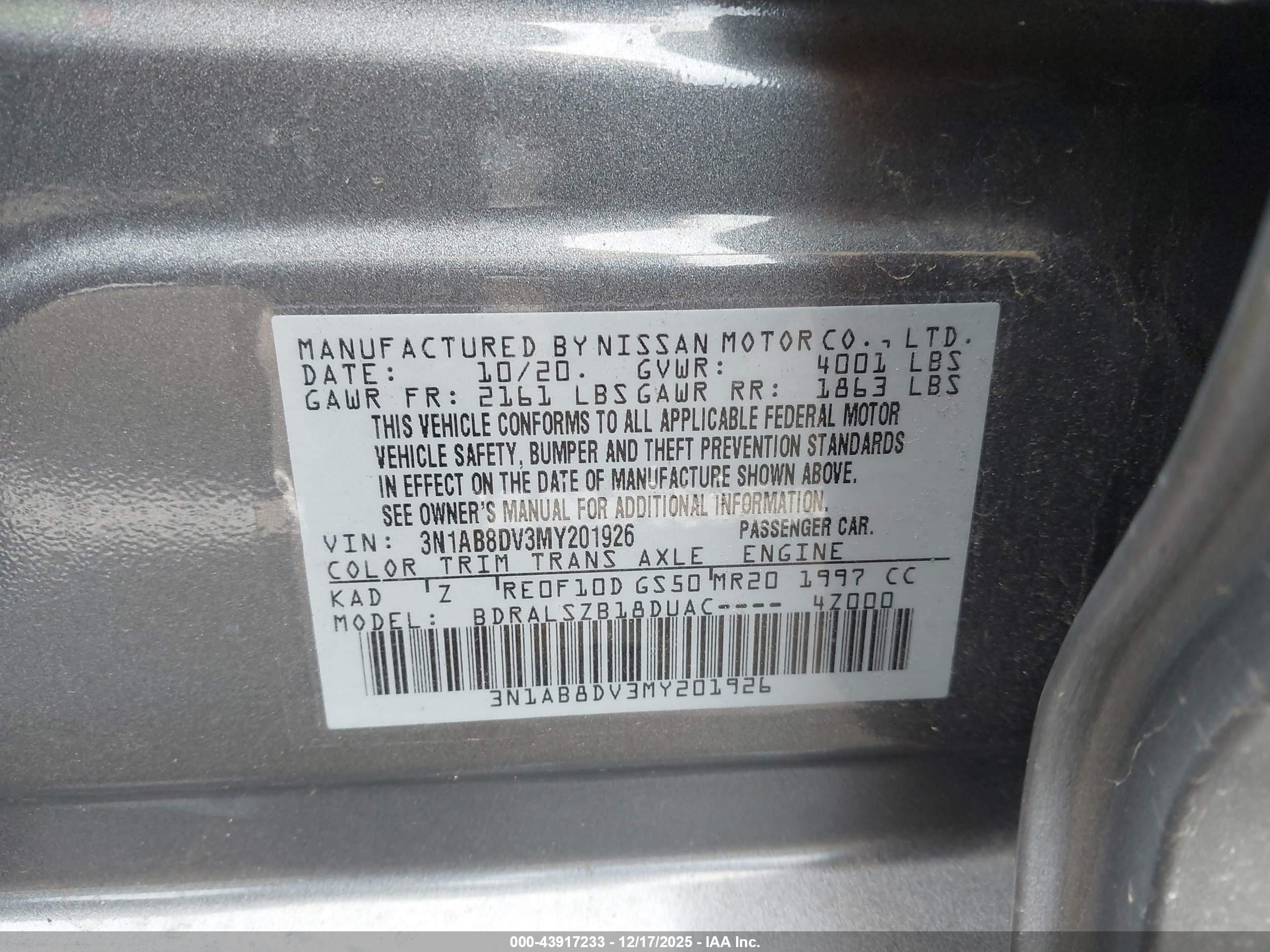 NISSAN SENTRA image 9