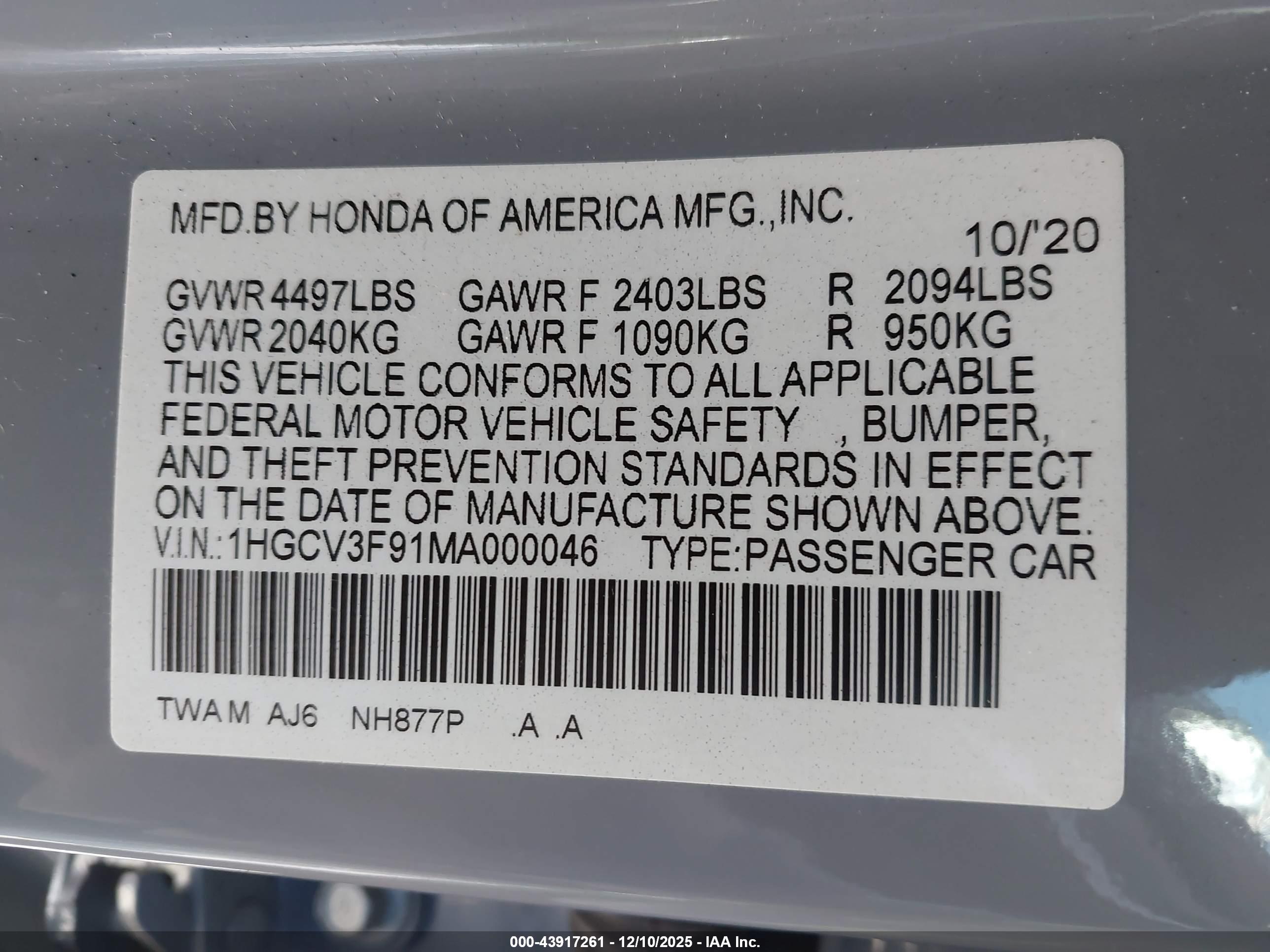 HONDA ACCORD image 9