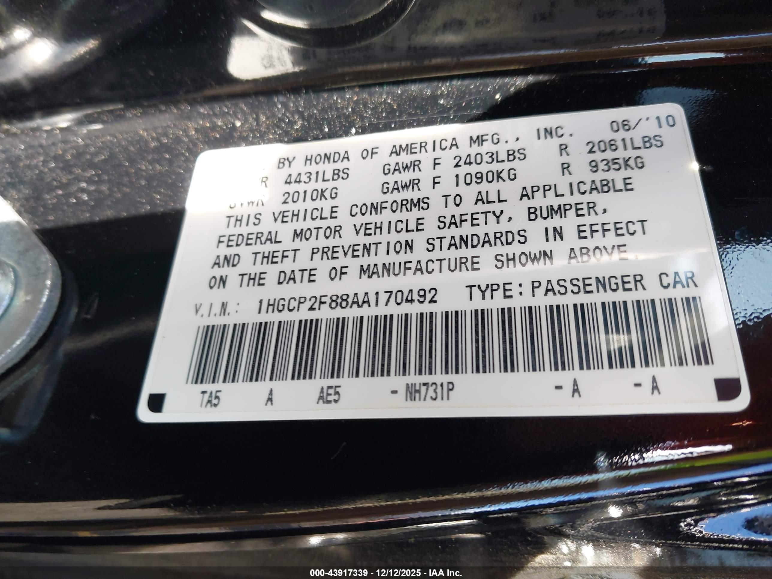 HONDA ACCORD image 9
