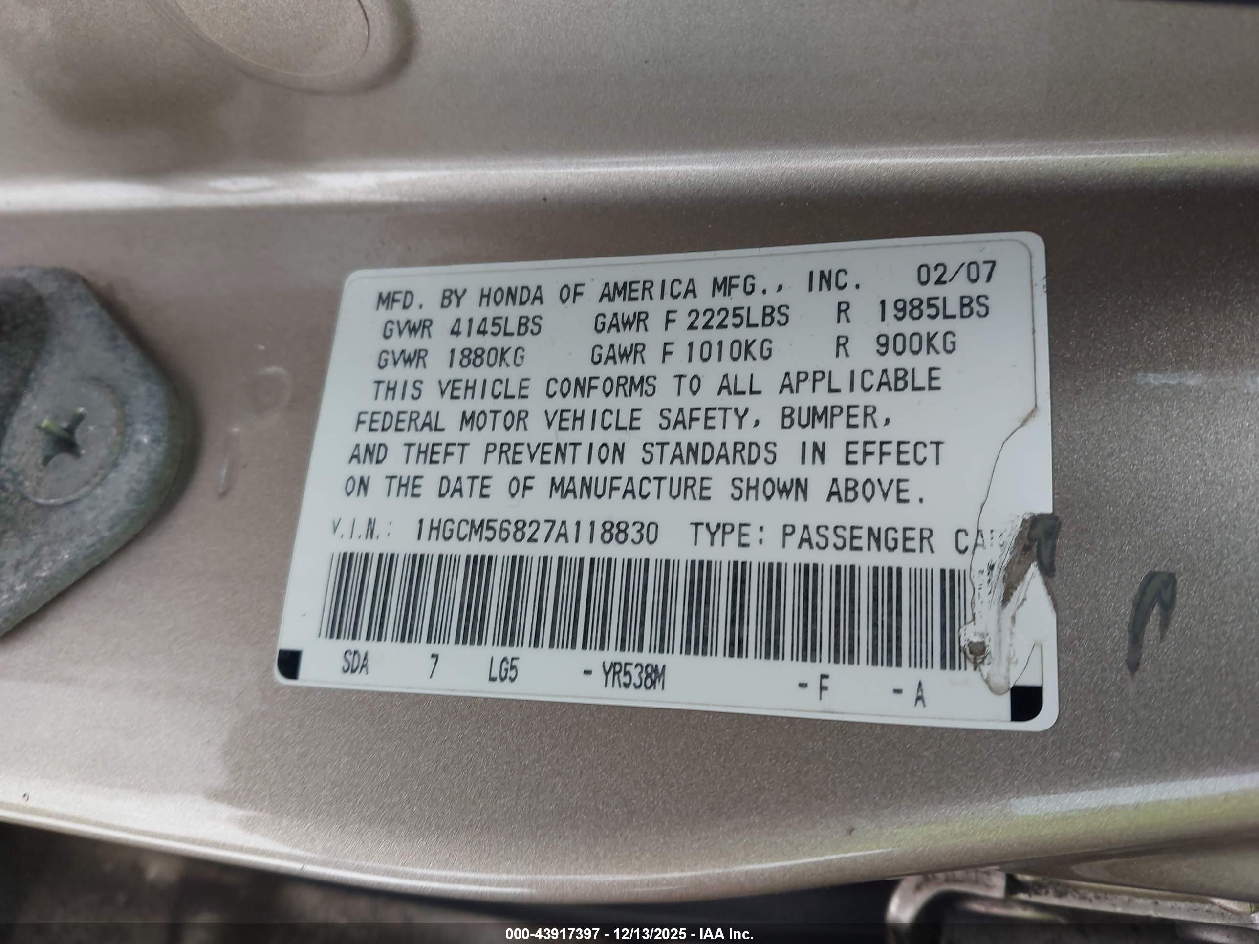 HONDA ACCORD image 9