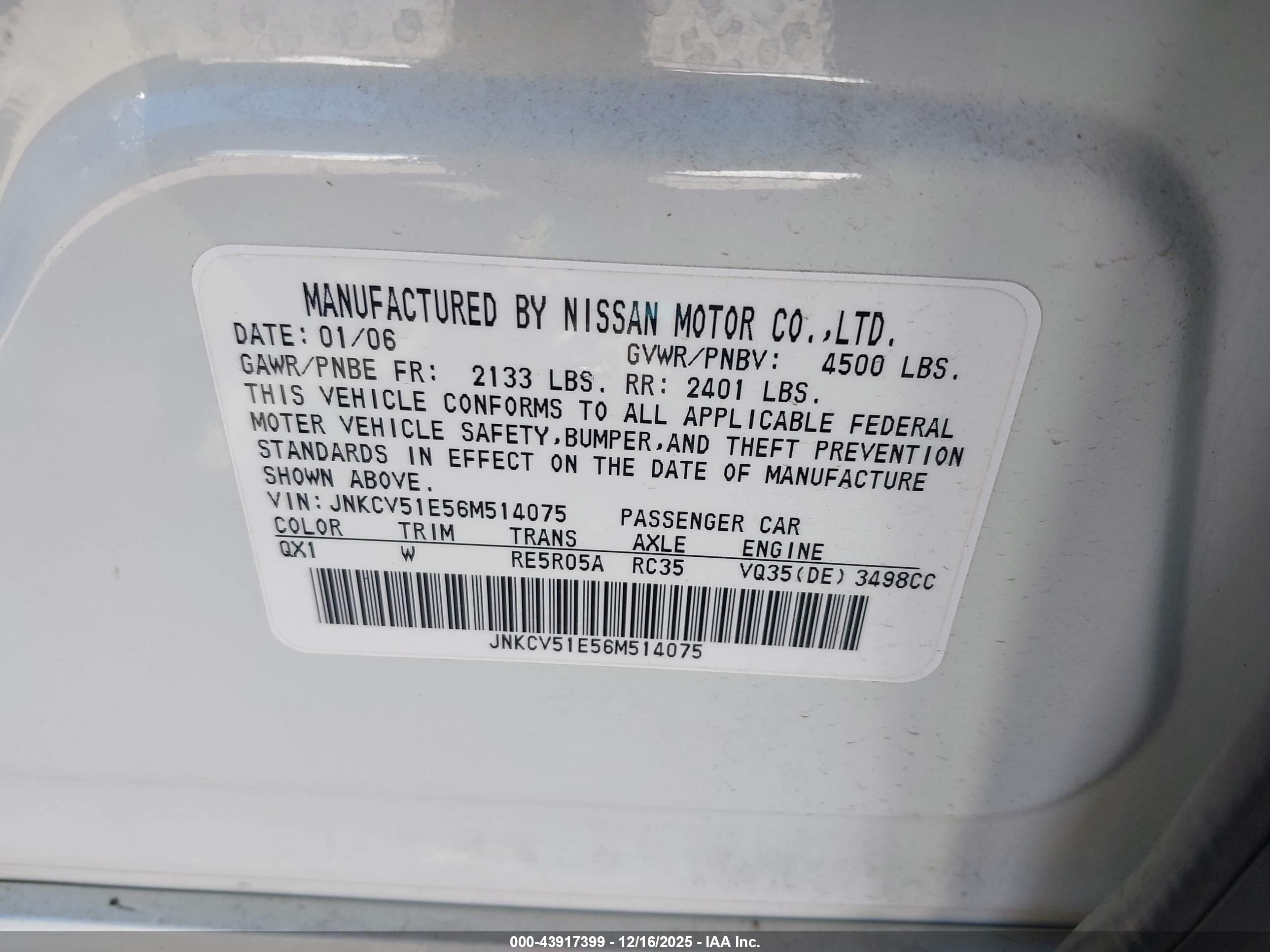 INFINITI G35 image 9