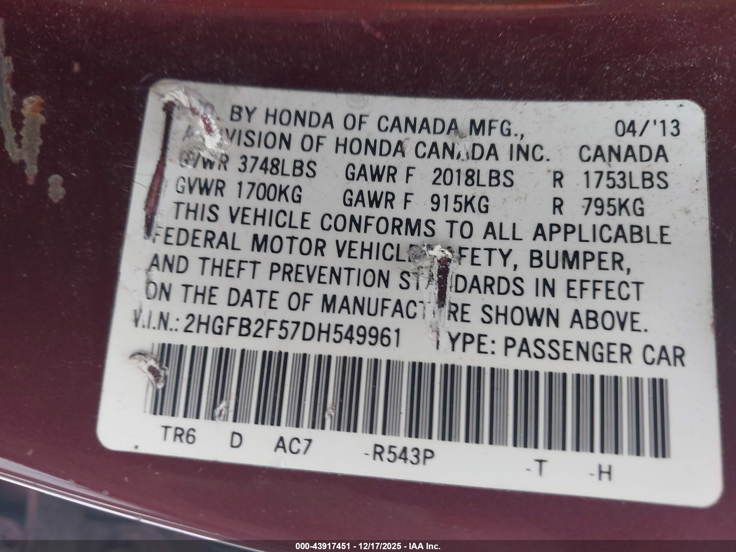HONDA CIVIC image 9