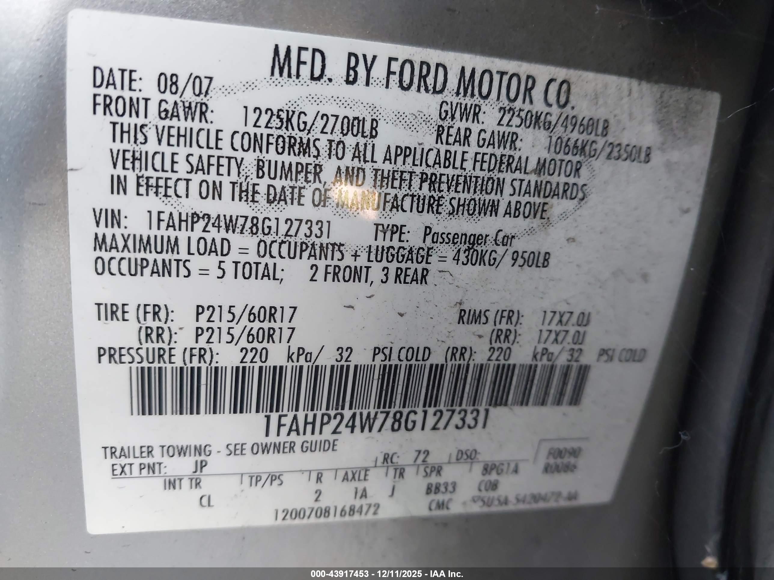 FORD TAURUS image 9