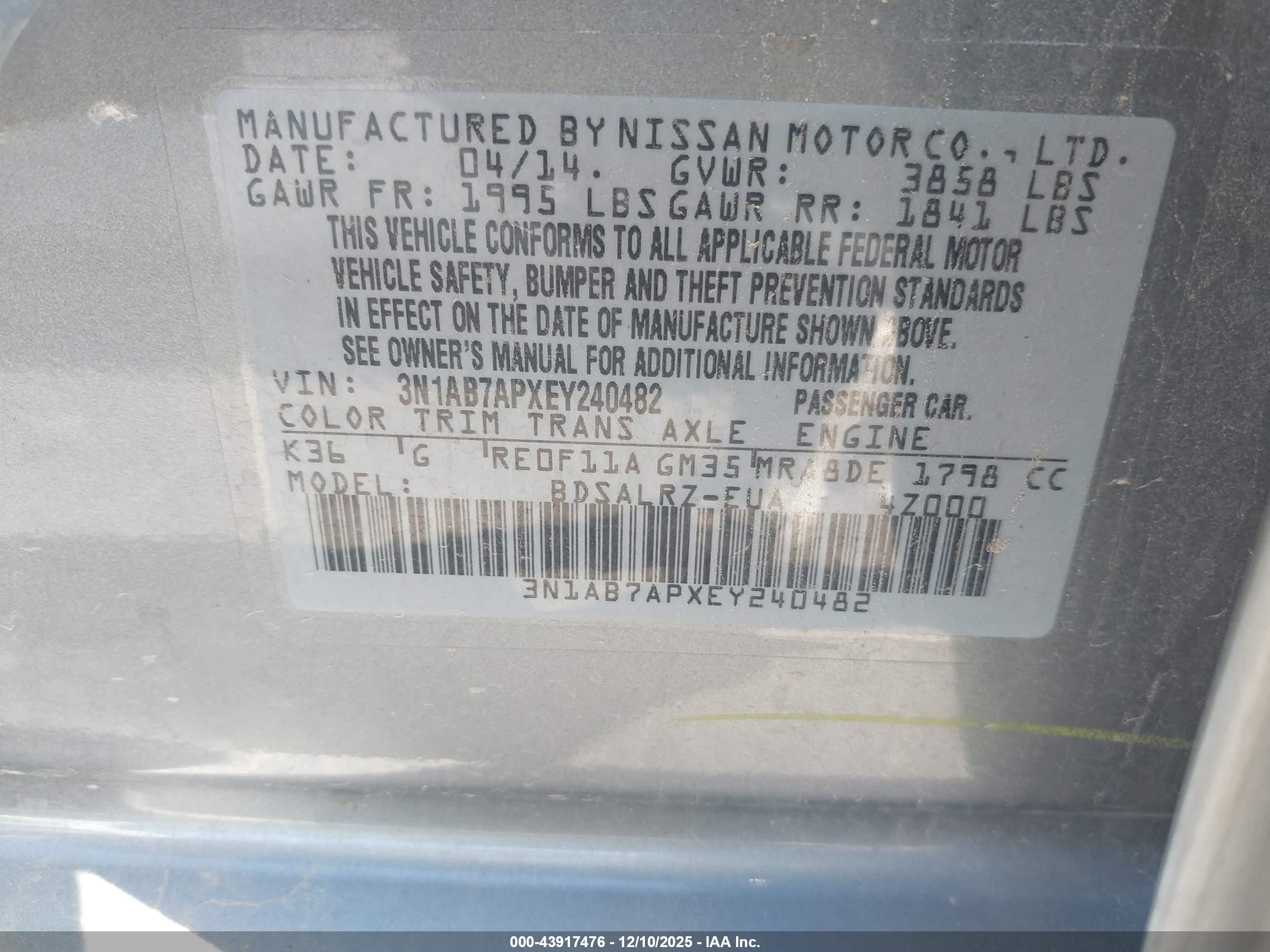 NISSAN SENTRA image 9